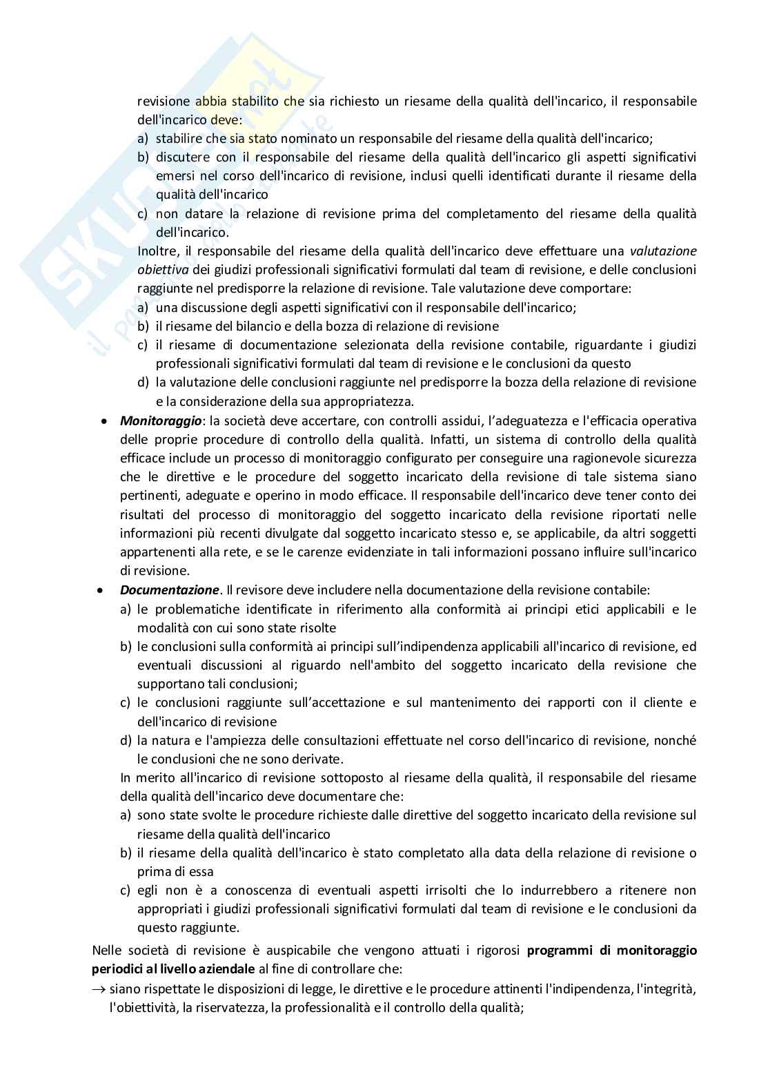 Appunti di Audit e controllo interno Pag. 21