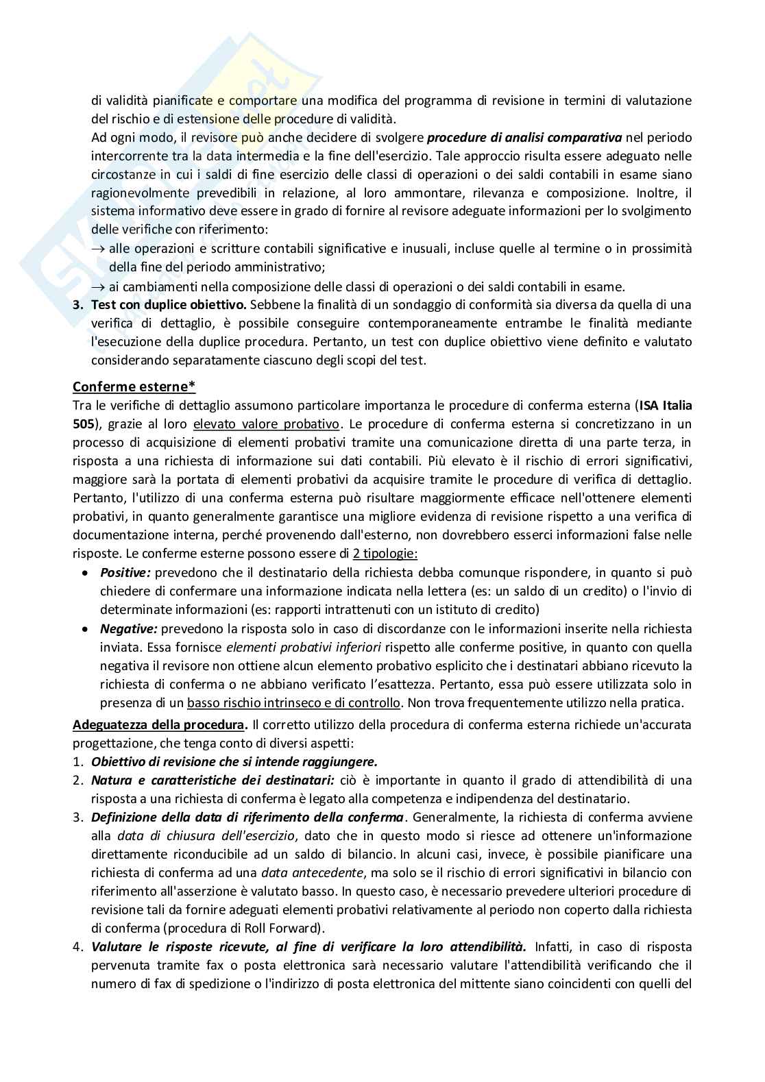 Appunti di Audit e controllo interno Pag. 66