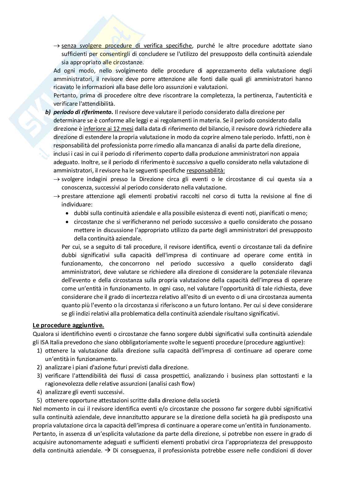 Appunti di Audit e controllo interno Pag. 76