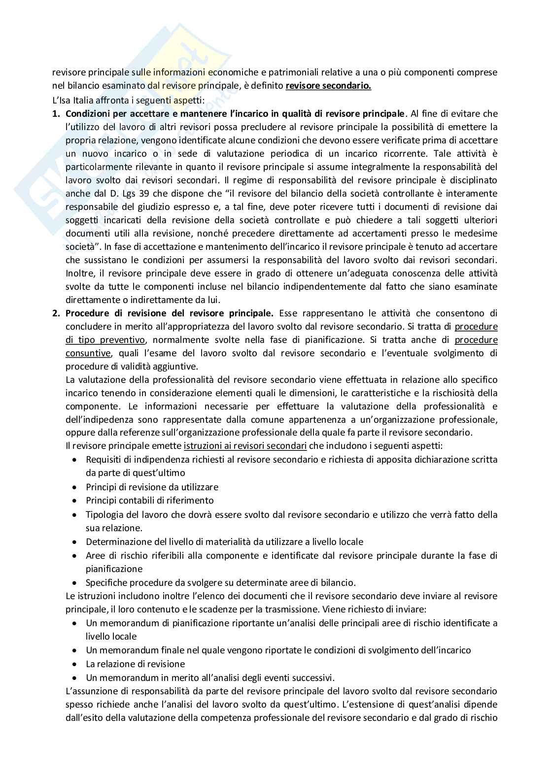 Appunti di Audit e controllo interno Pag. 86