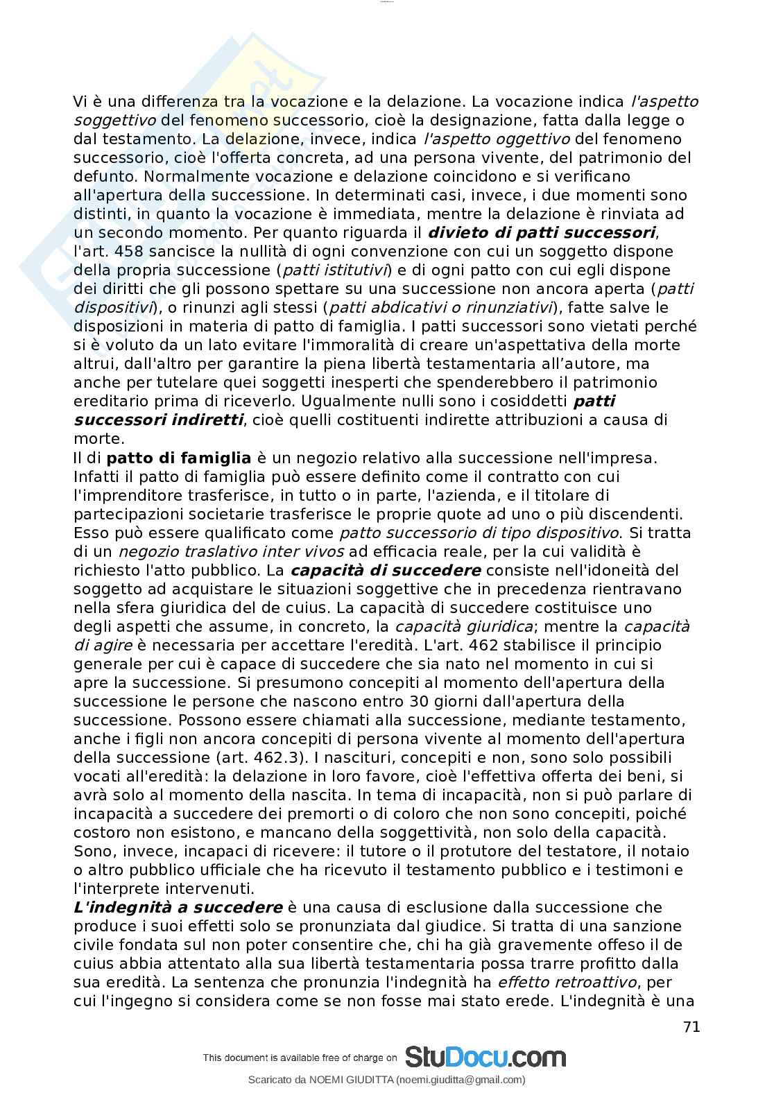 Diritto privato Pag. 71