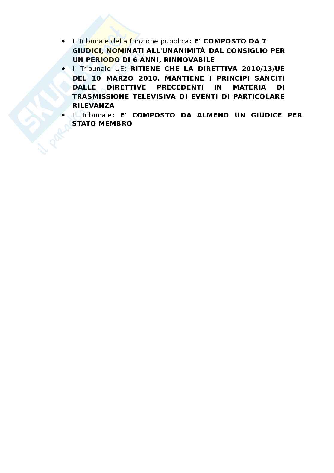 Domande Diritto comunitario. Aggiornato e completo. In ordine Pag. 16