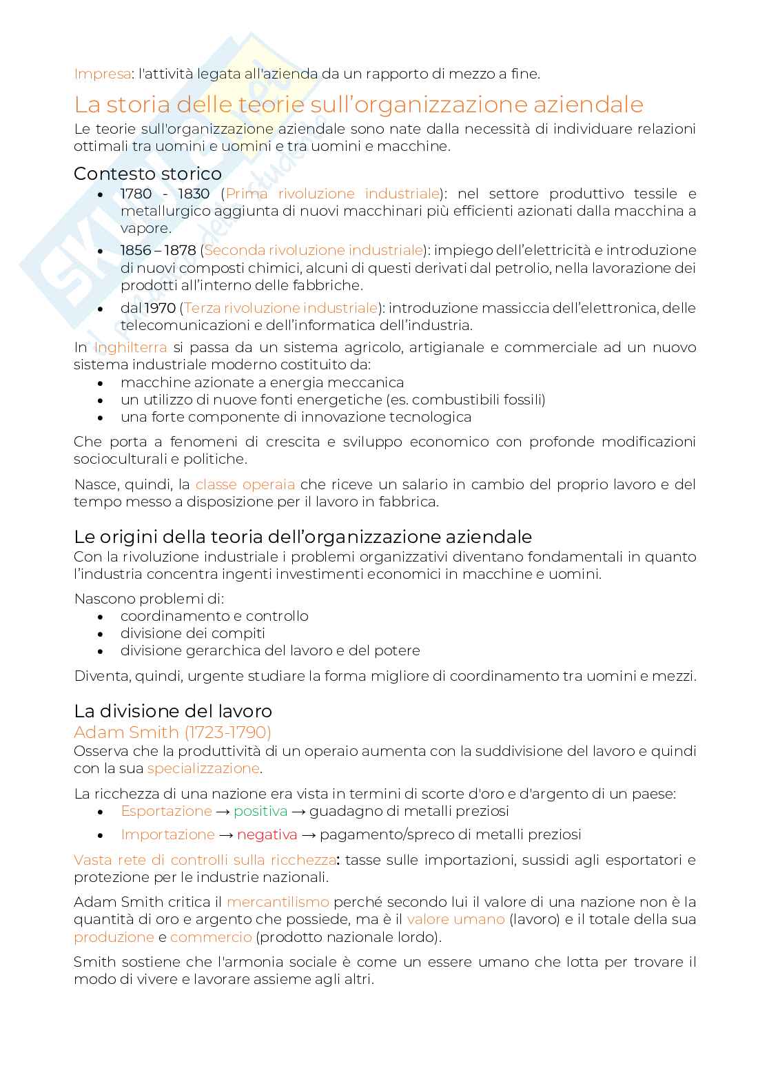 Organizzazione Aziendale Pag. 2
