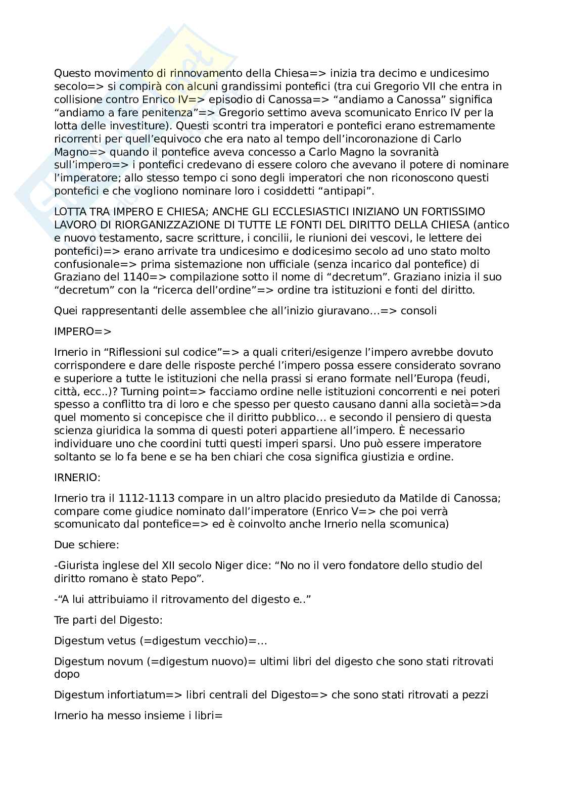 Appunti di storia del diritto medievale e moderno Pag. 11