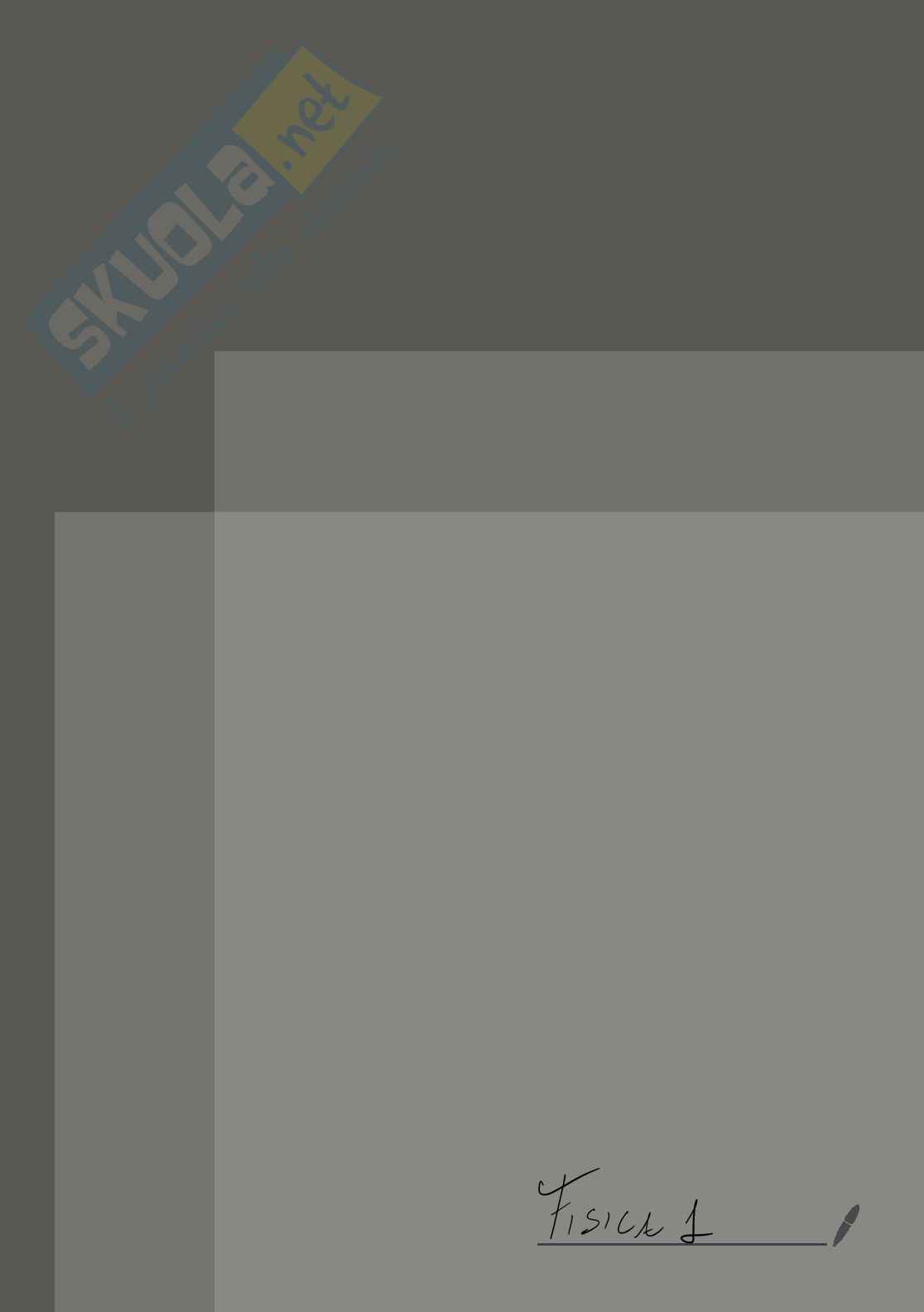 Appunti corso Fisica 1 Pag. 1