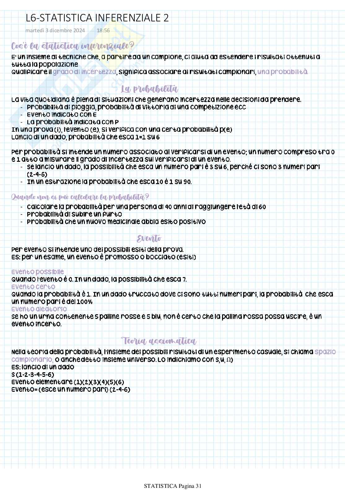 Riassunto esame Statistica per la ricerca sociale, Prof. Cataldo Rosanna, libro consigliato Statistica per le scienze sociali, Enrica Amaturo, Biagio Aragona, Maria Gabriella Grassia, Carlo Natale Lauro, Marina Marino Pag. 31
