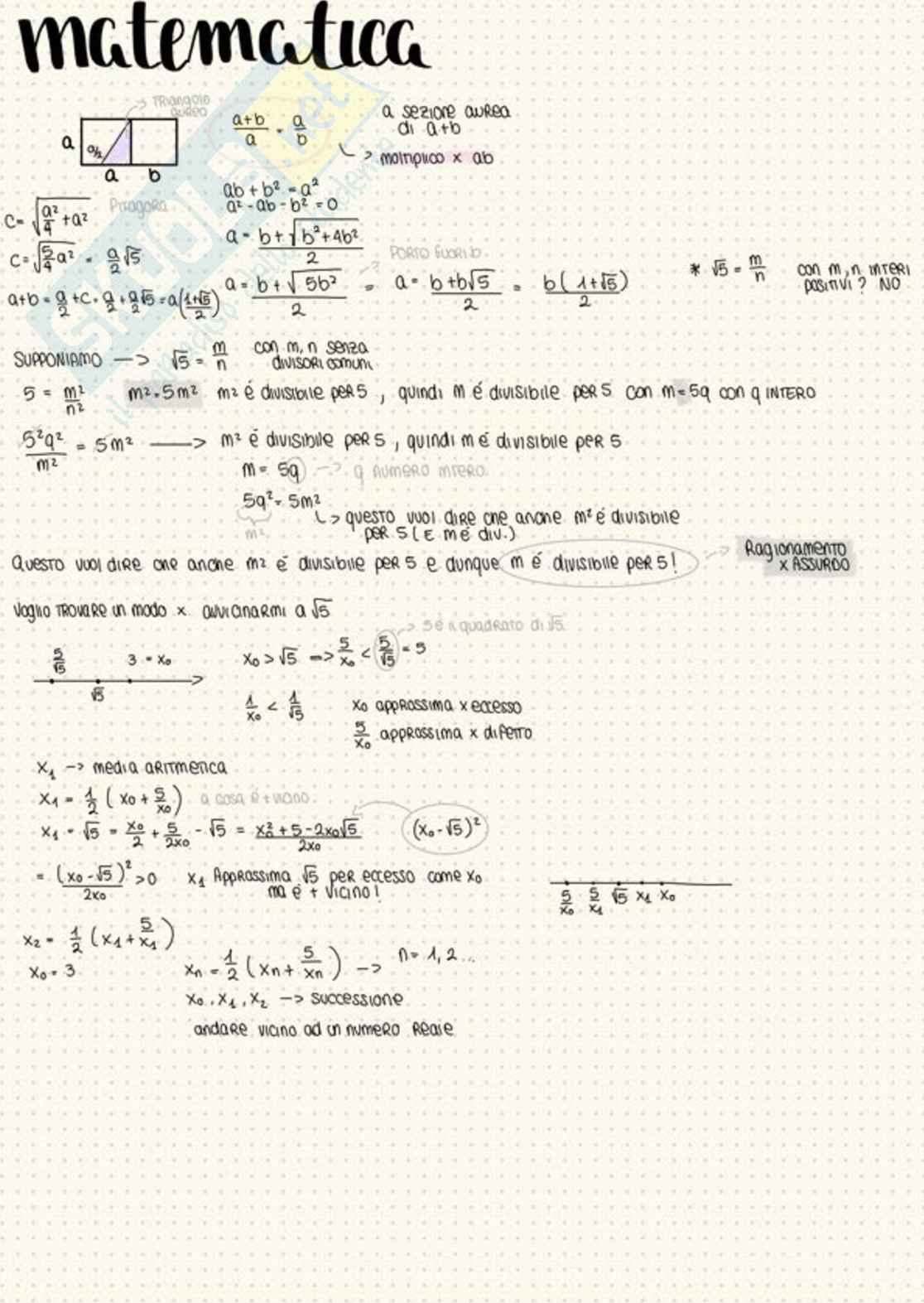 Matematica - Prima parte Pag. 1