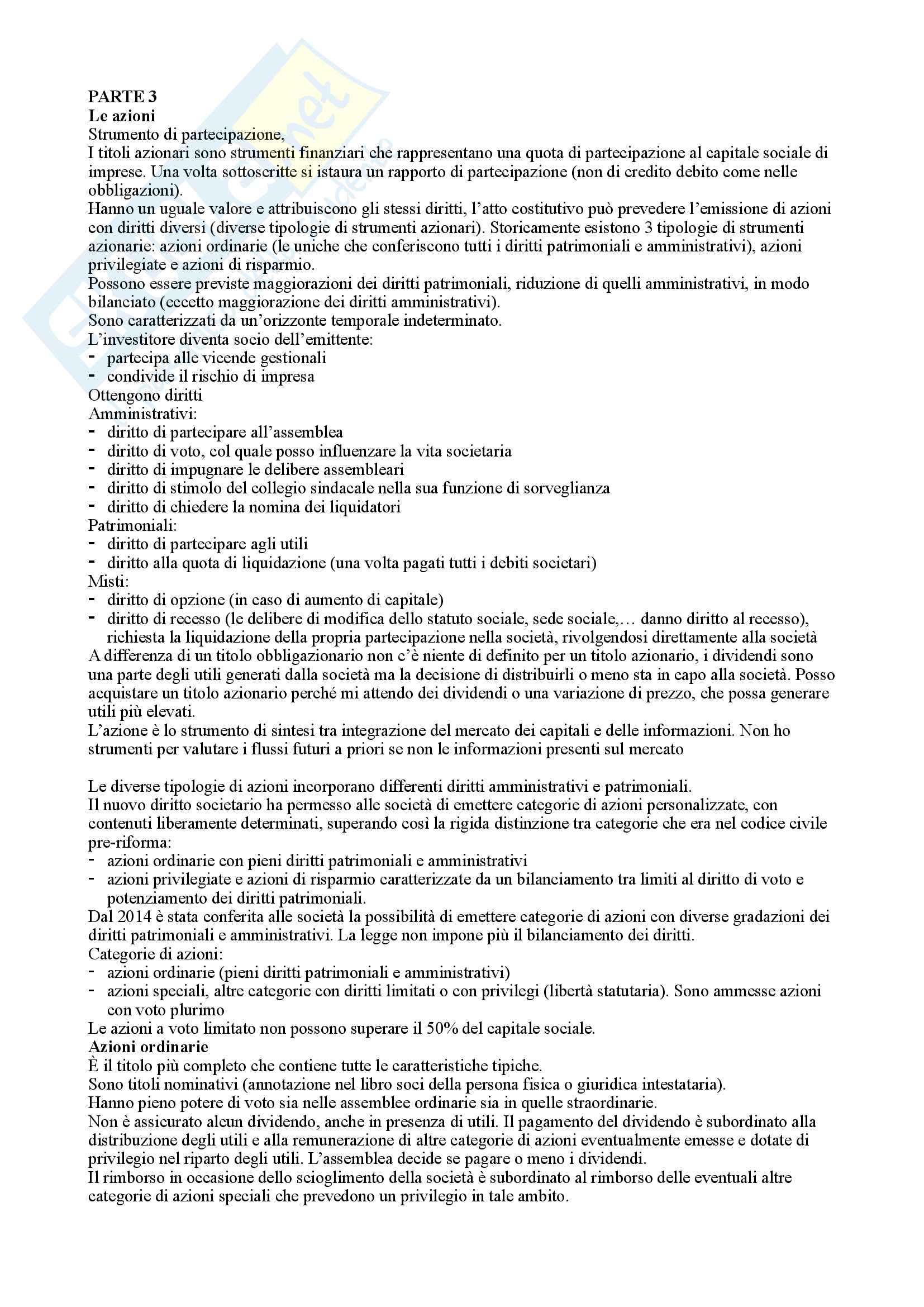 Economia mercato mobiliare Pag. 41