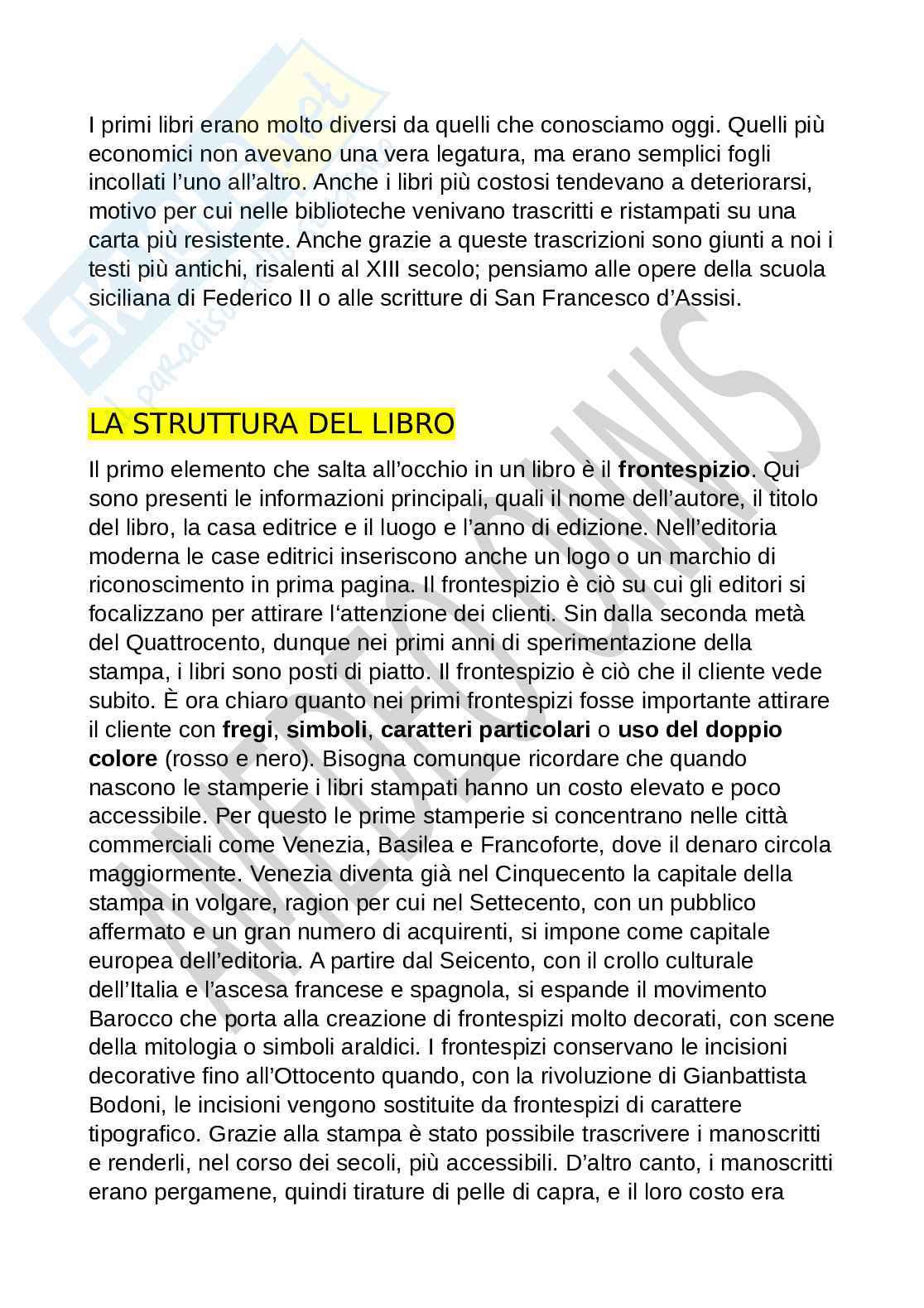 Letteratura Italiana per l'editoria Pag. 2