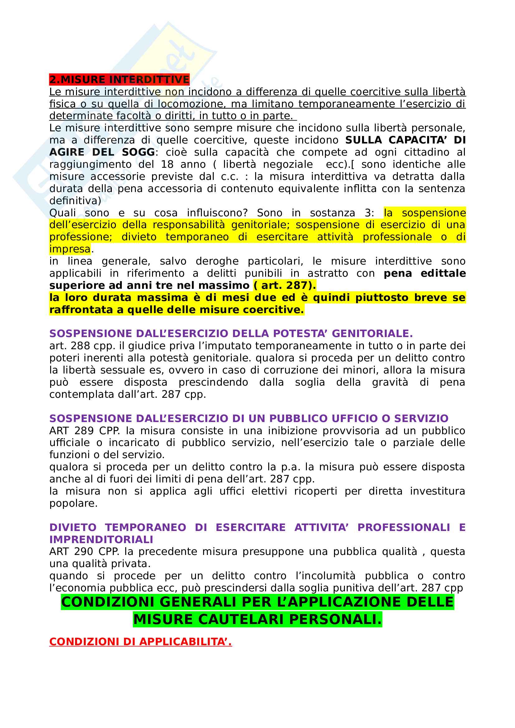 Misure cautelari e precautelari Pag. 6