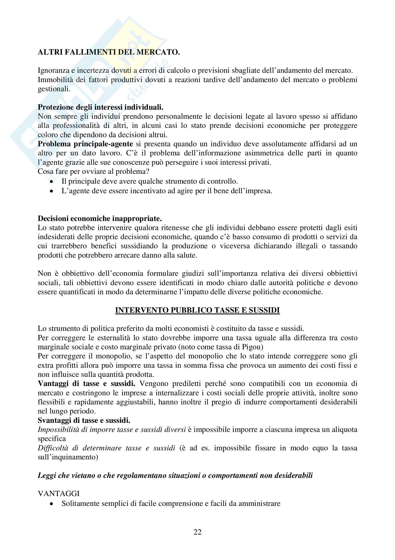 Riassunto esame Economia Politica, prof. Screpanti, libro consigliato Elementi di Economia, Sloman Pag. 21