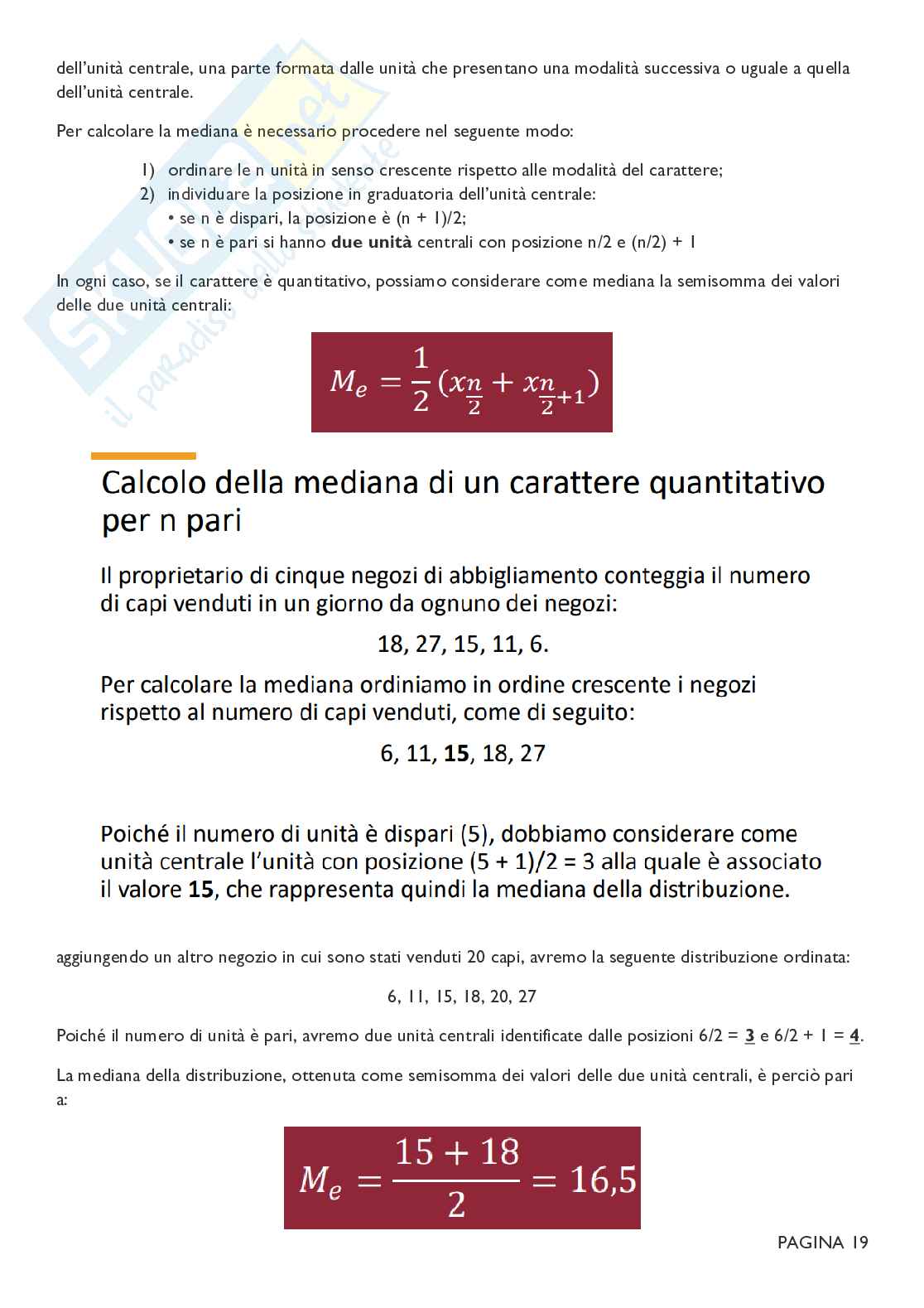 Riassunto esame Statistica, Prof. Pavone Pasquale, libro consigliato Statistica: Metodologie per le scienze economiche e sociali, Borra Pag. 21