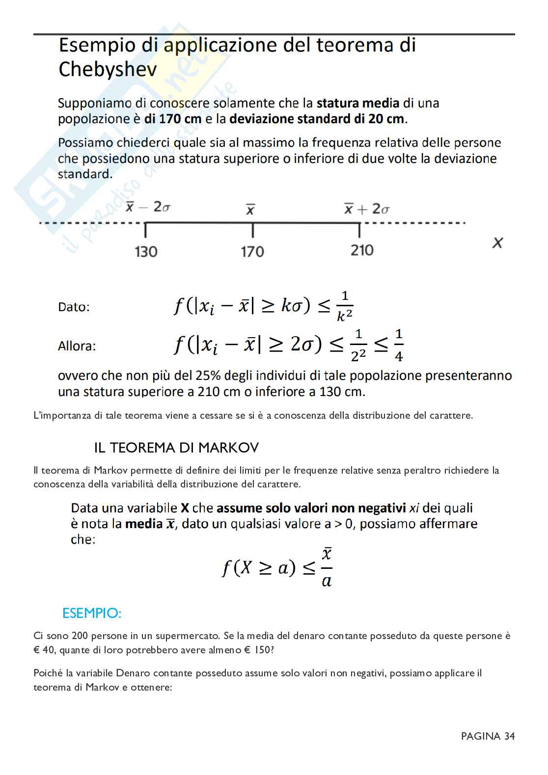 Riassunto esame Statistica, Prof. Pavone Pasquale, libro consigliato Statistica: Metodologie per le scienze economiche e sociali, Borra Pag. 36
