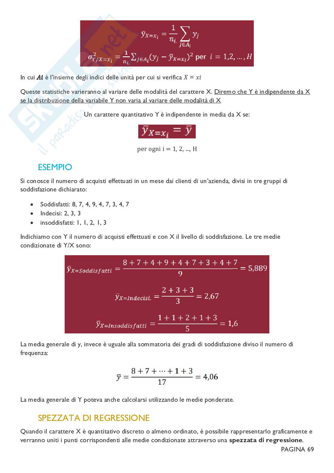 Riassunto esame Statistica, Prof. Pavone Pasquale, libro consigliato Statistica: Metodologie per le scienze economiche e sociali, Borra Pag. 71