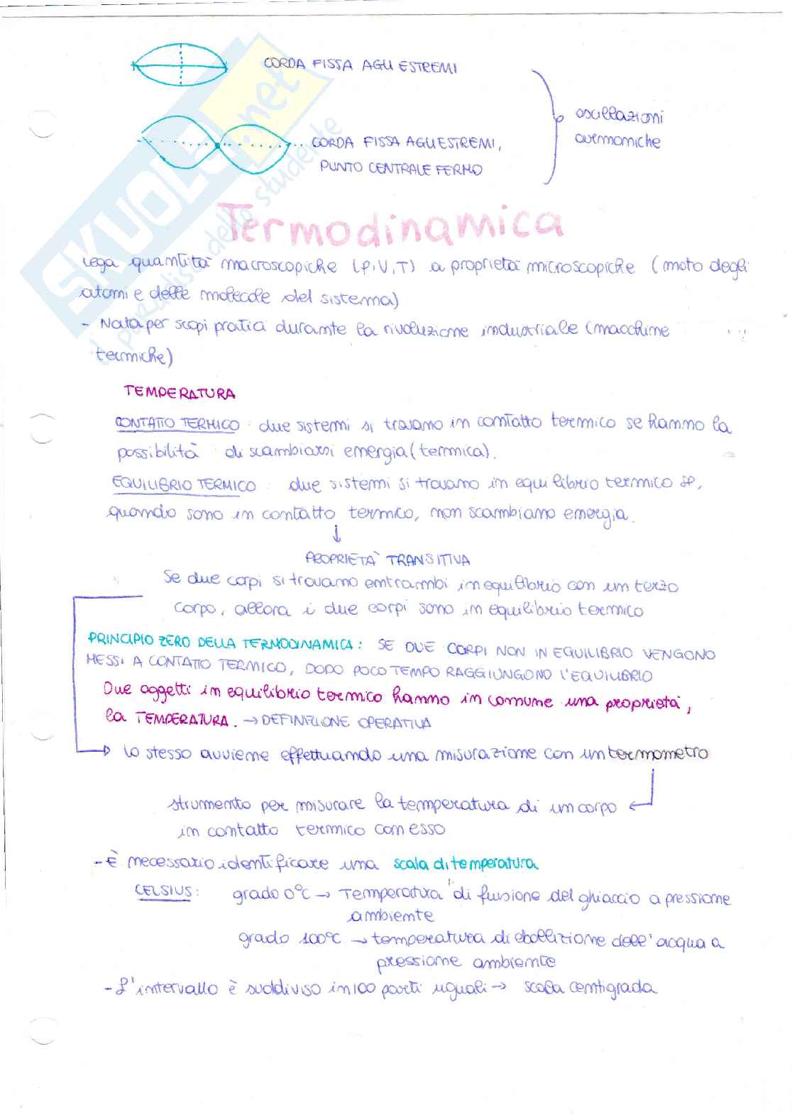 Appunti di fisica generale (termodinamica ed elettromagnetismo) Pag. 1