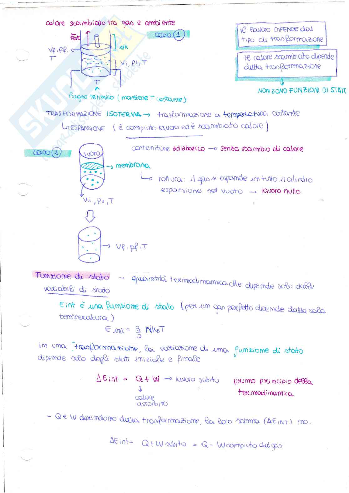 Appunti di fisica generale (termodinamica ed elettromagnetismo) Pag. 11