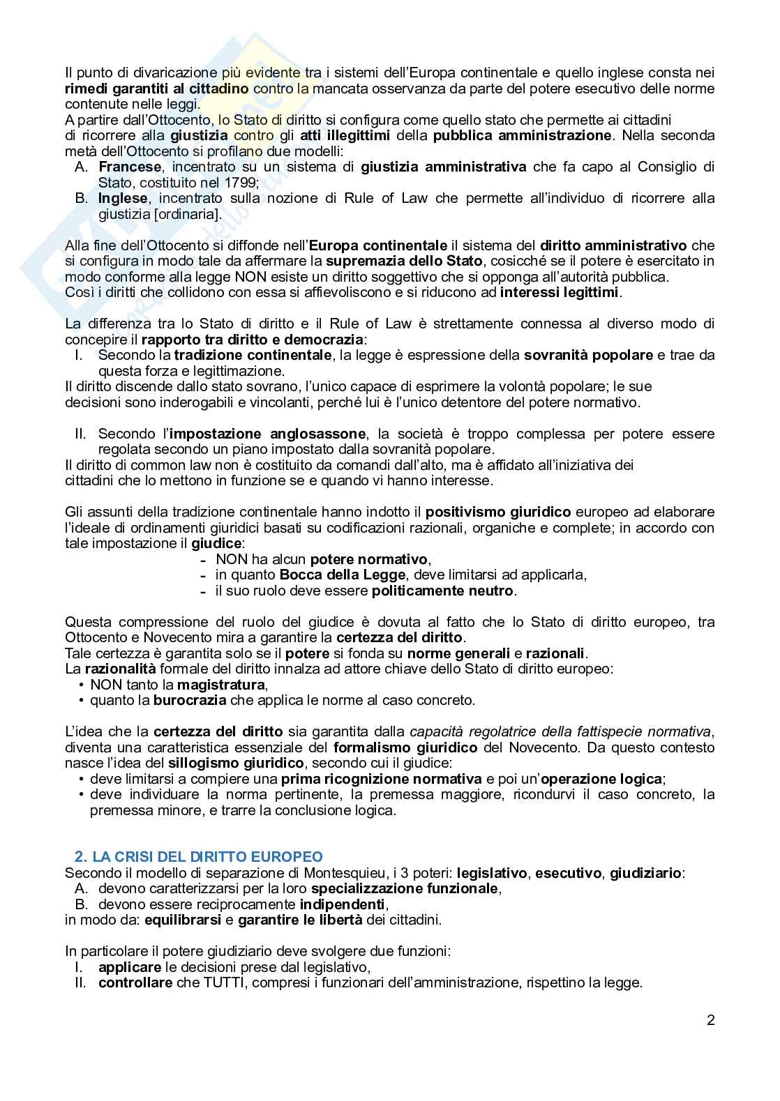 Riassunto esame Filosofia del Diritto, Prof. Re Lucia, libro consigliato Diritto e diritti: lo stato di diritto nell’era della globalizzazione , Santoro Pag. 2