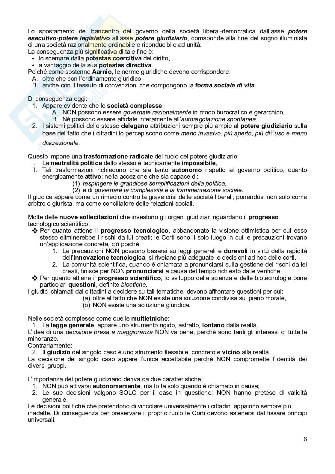 Riassunto esame Filosofia del Diritto, Prof. Re Lucia, libro consigliato Diritto e diritti: lo stato di diritto nell’era della globalizzazione , Santoro Pag. 6