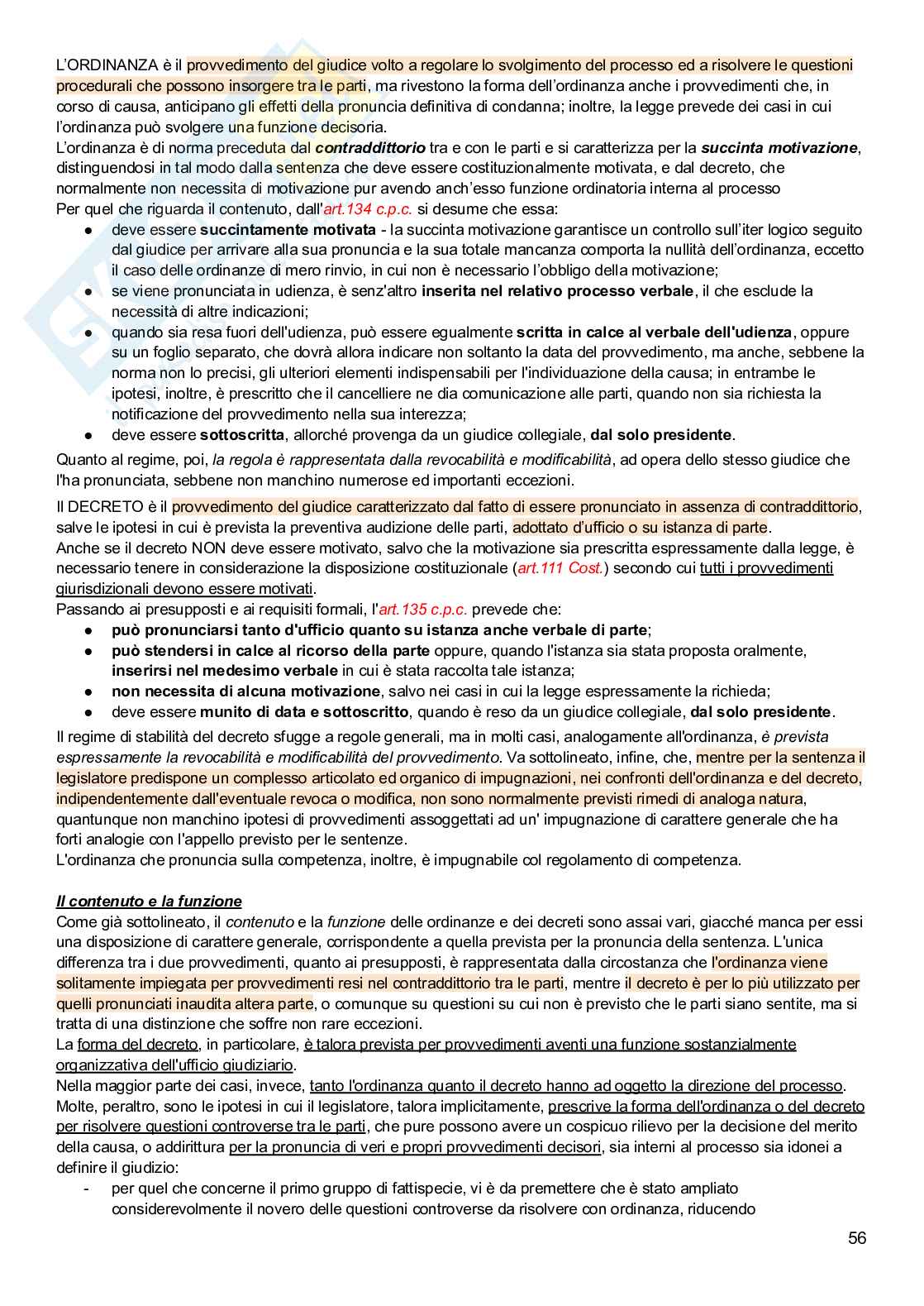 Riassunto esame Sistema giudiziario e forme di tutela civile, Prof. Nappi Pasquale, libro consigliato Istituzioni di diritto processuale civile, Giampiero Balena Pag. 56