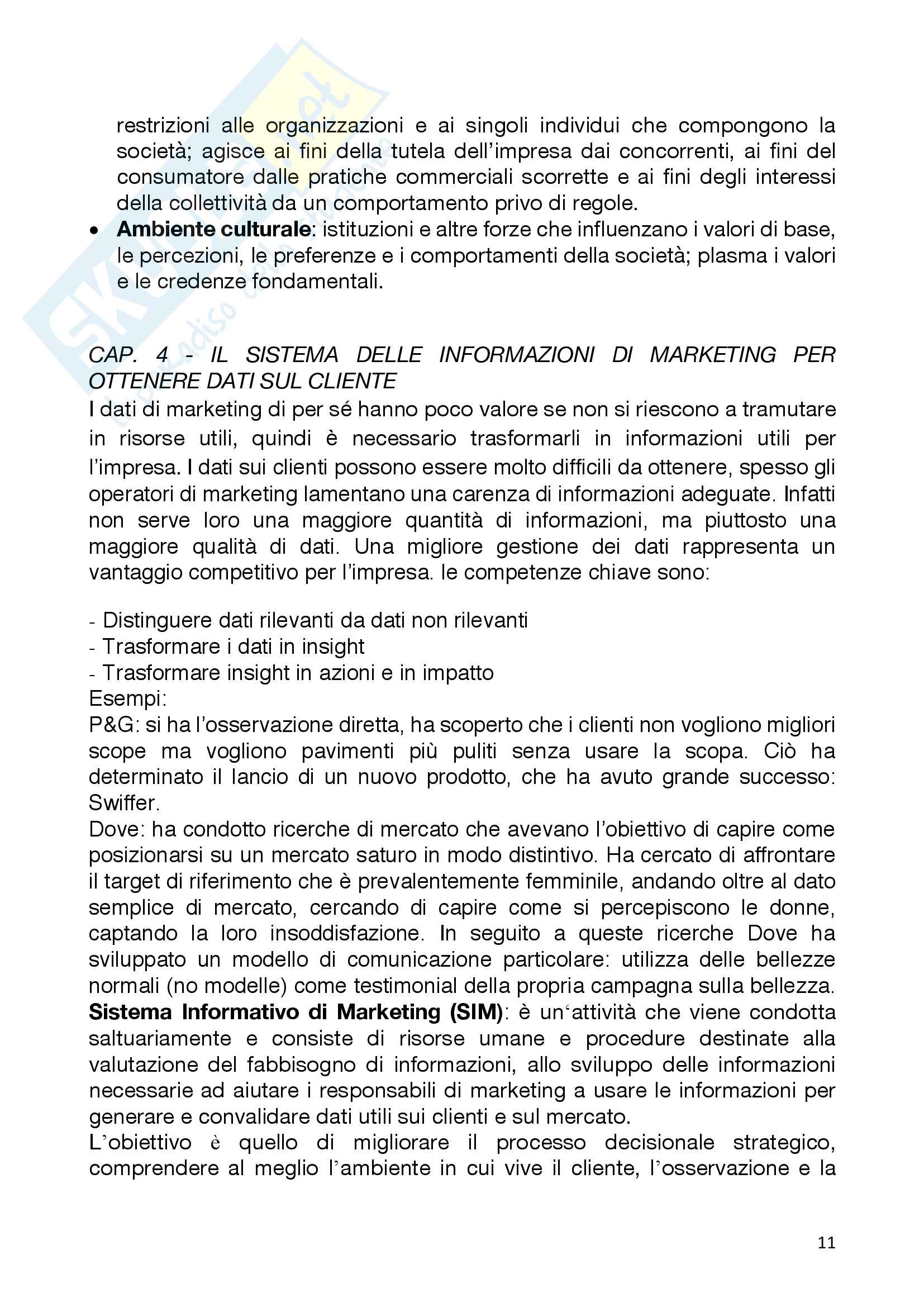 Appunti di Marketing Pag. 11