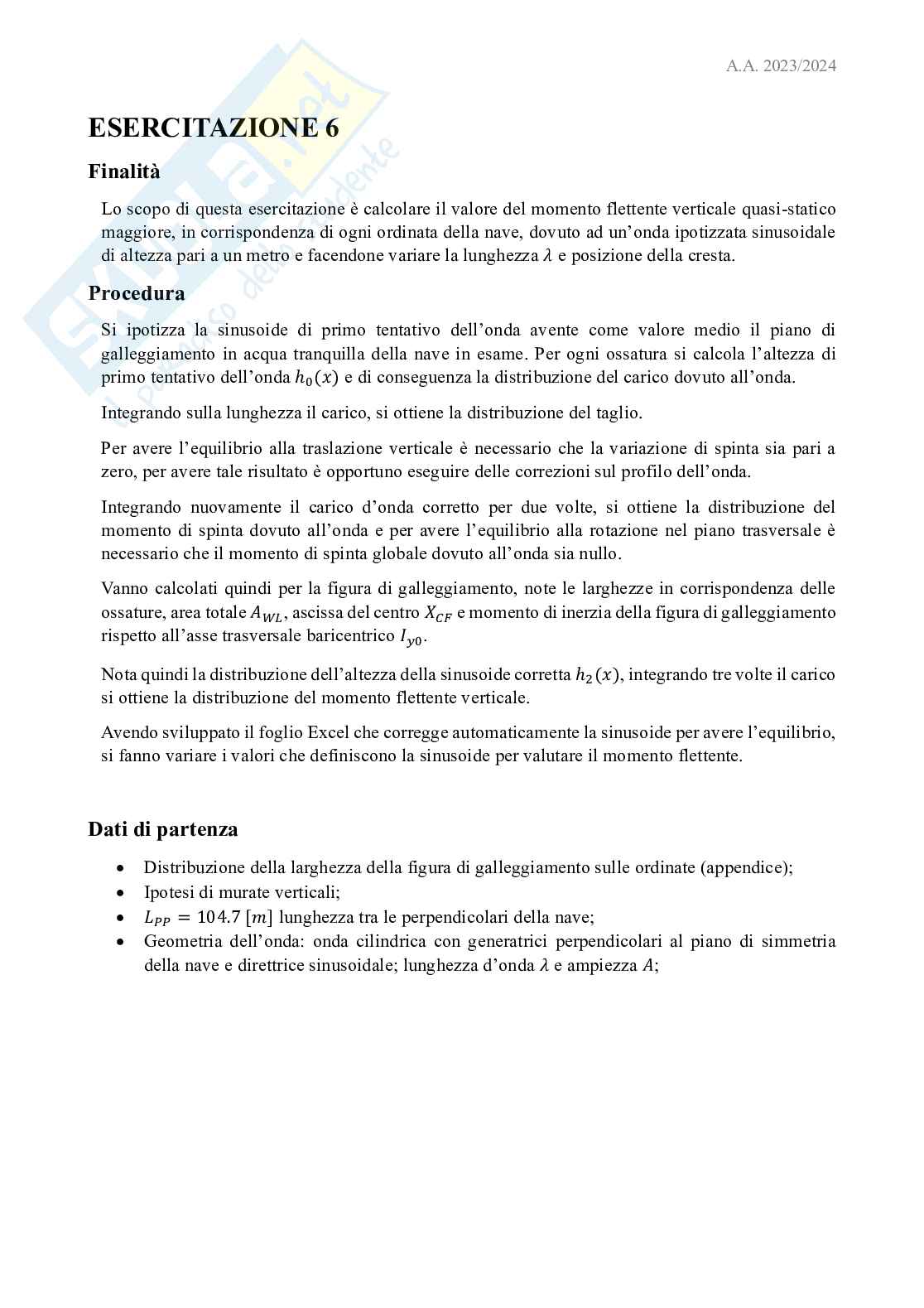 Esercitazioni Costruzioni navali 3 Pag. 26