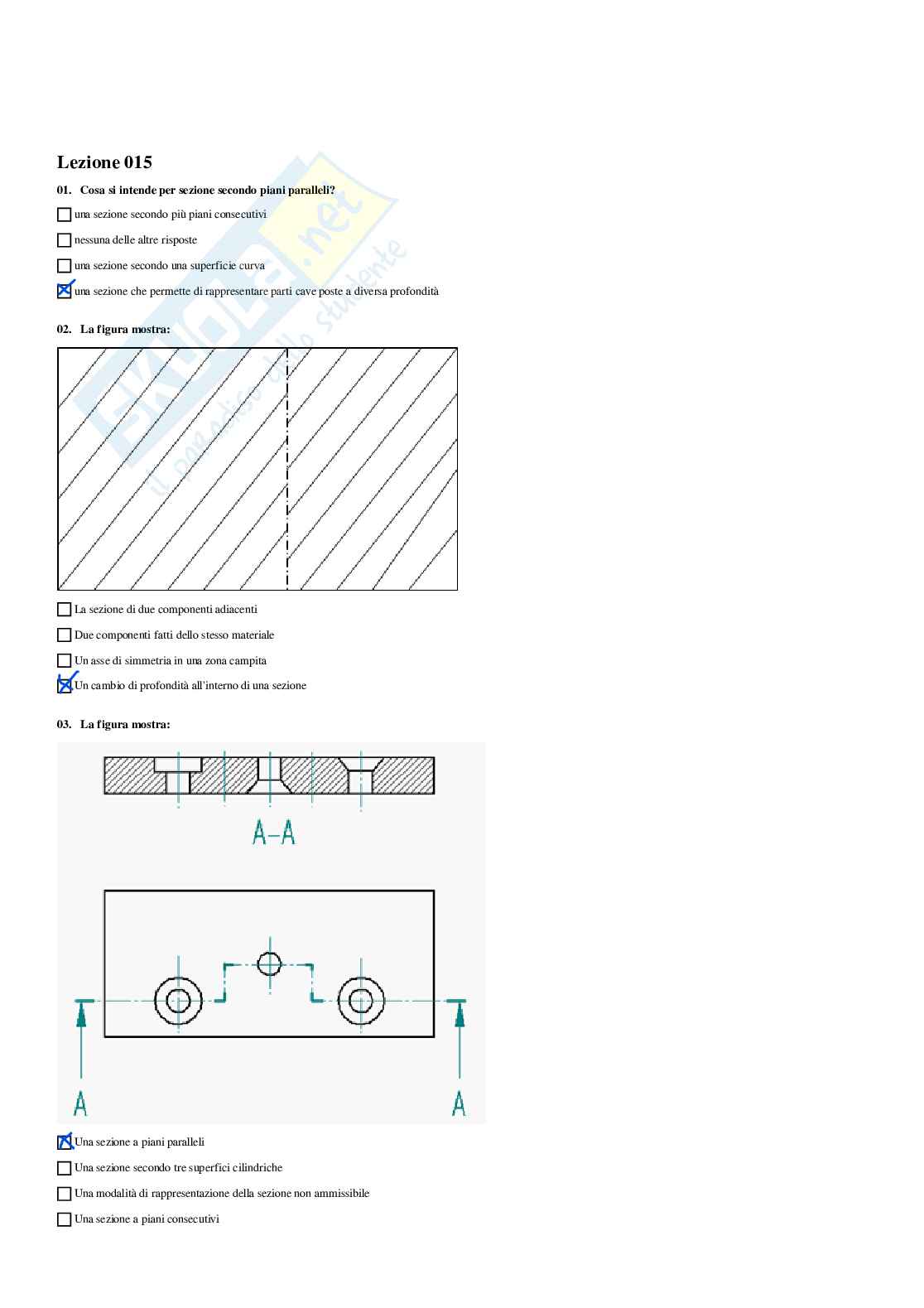 Paniere Disegno meccanico risposte multiple Pag. 21