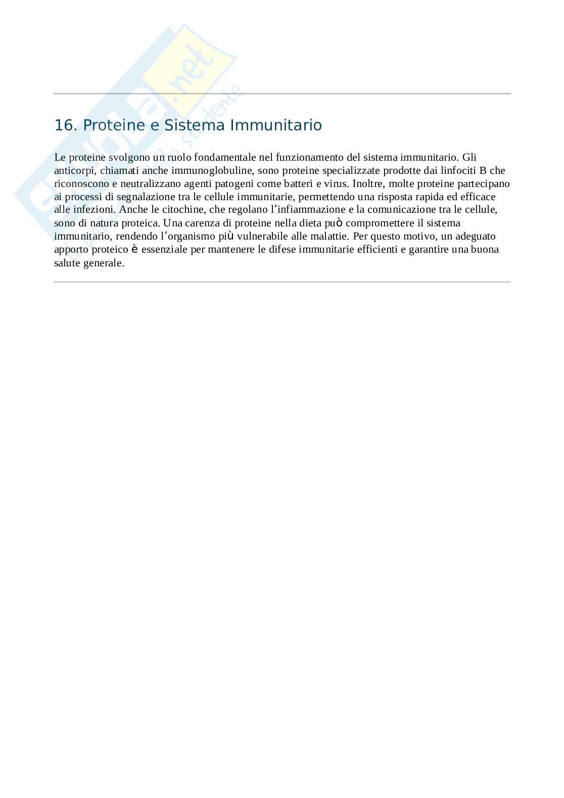 Proteine e loro funzioni Pag. 6