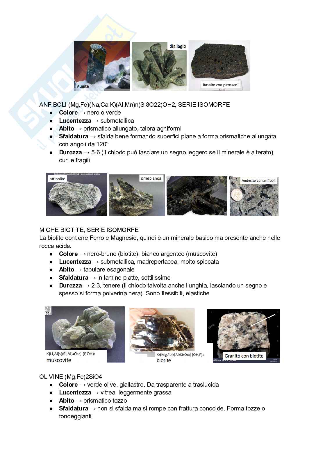 Appunti di Petrografia Pag. 26