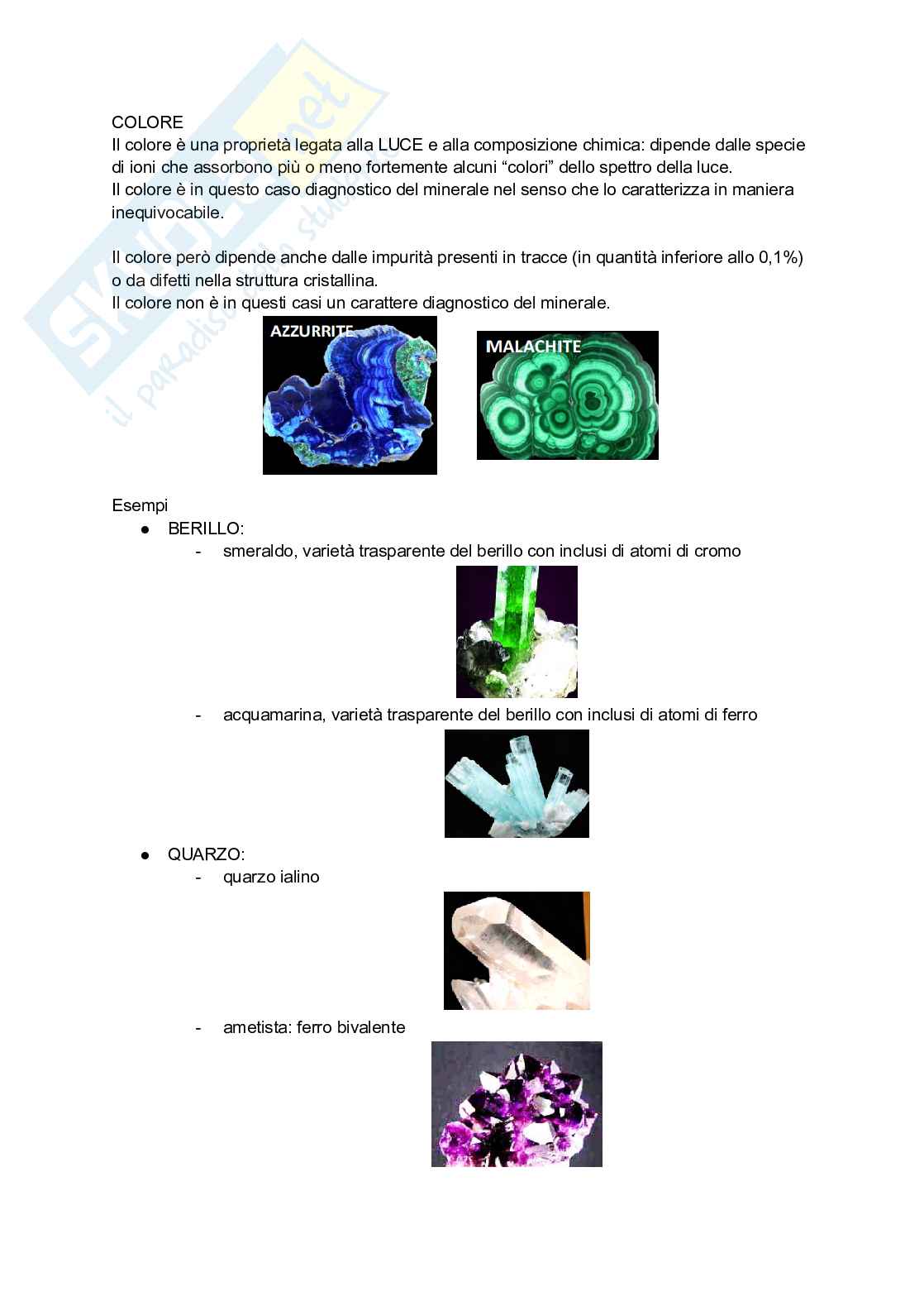 Appunti di Petrografia Pag. 6