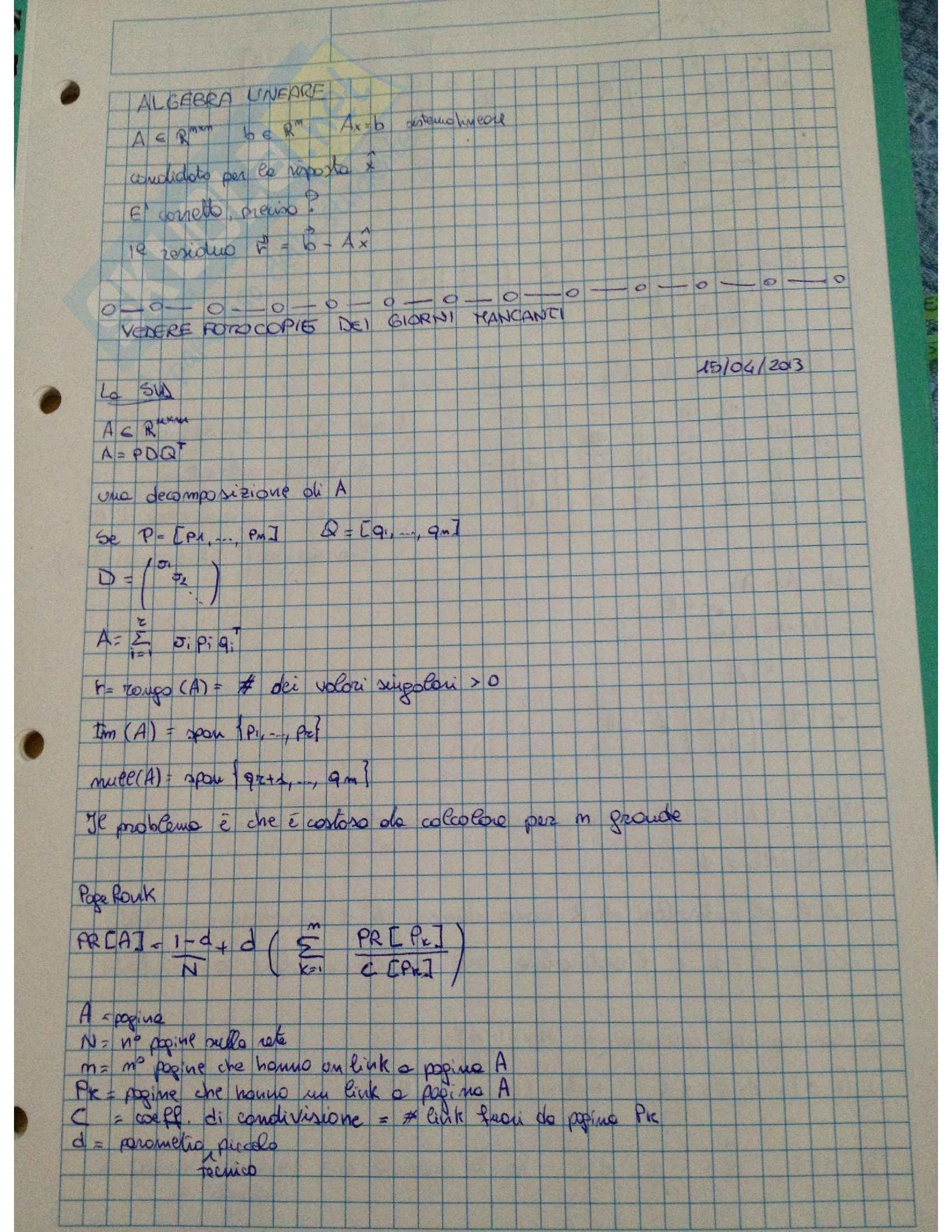 Calcolo numerico - Appunti Pag. 16