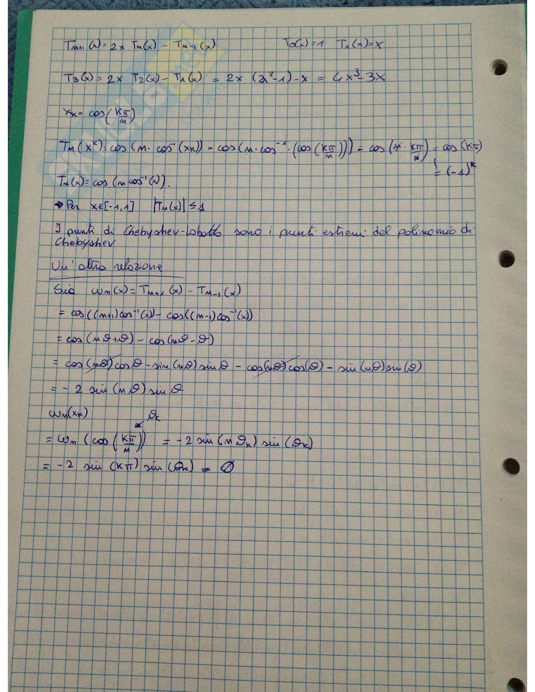 Calcolo numerico - Appunti Pag. 41