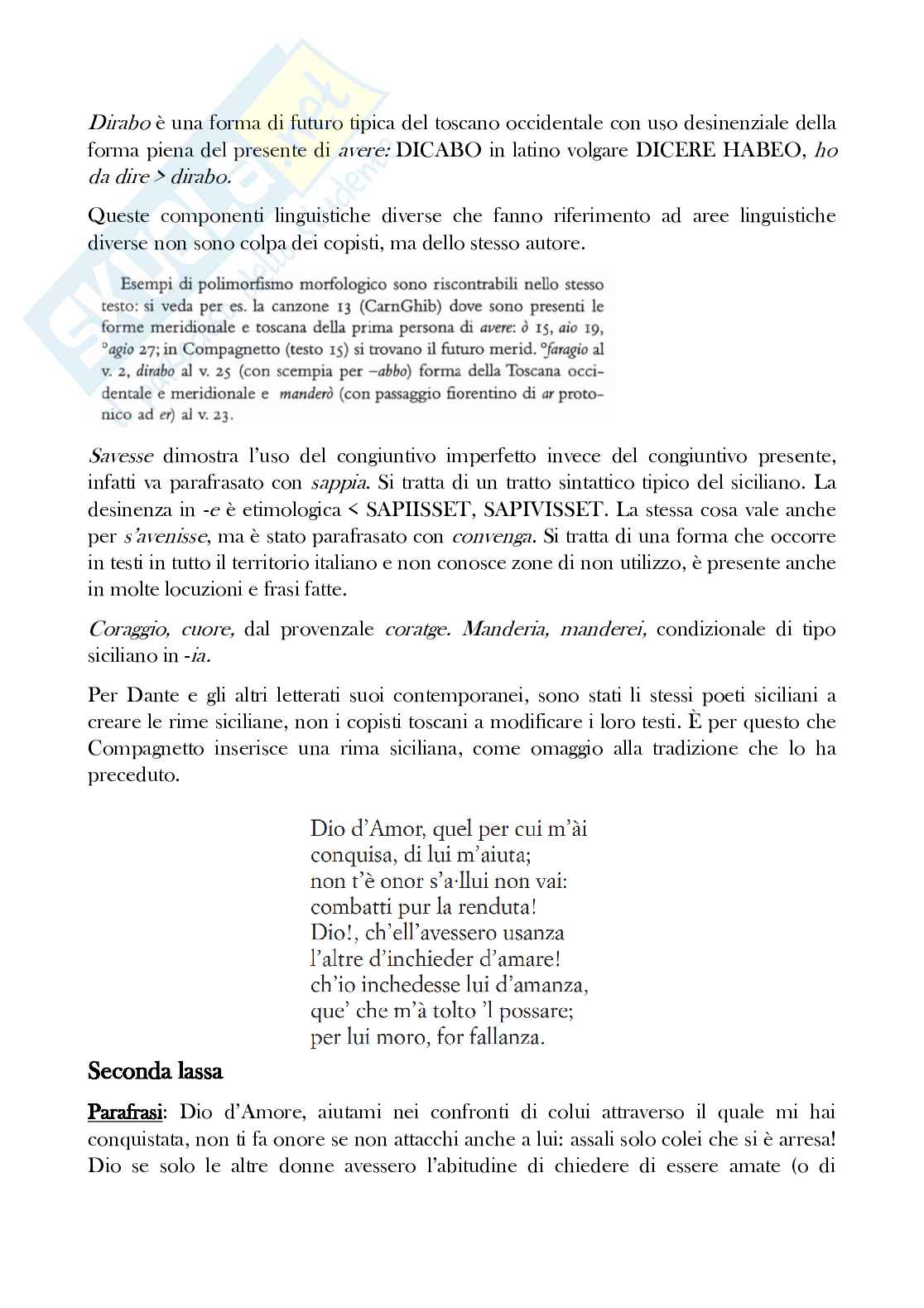 Appunti di Storia della lingua italiana Pag. 71
