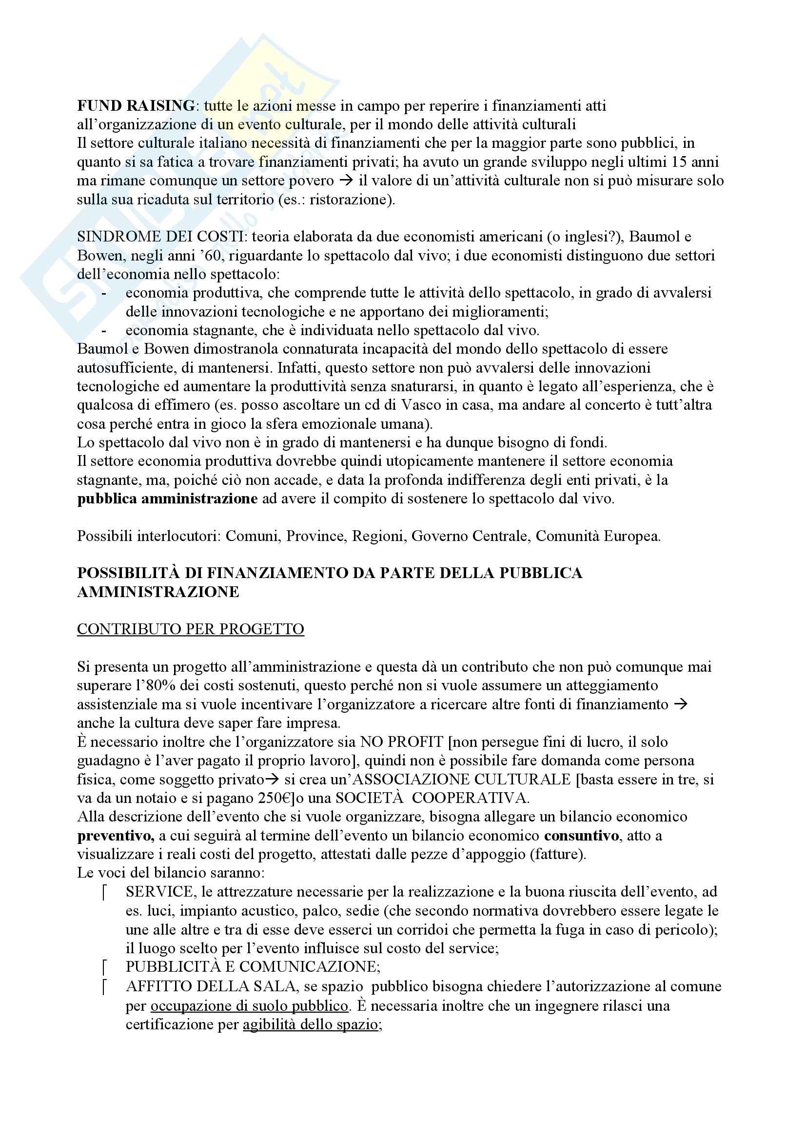 Fundraising e ufficio stampa, Elementi di Fundrising Pag. 1