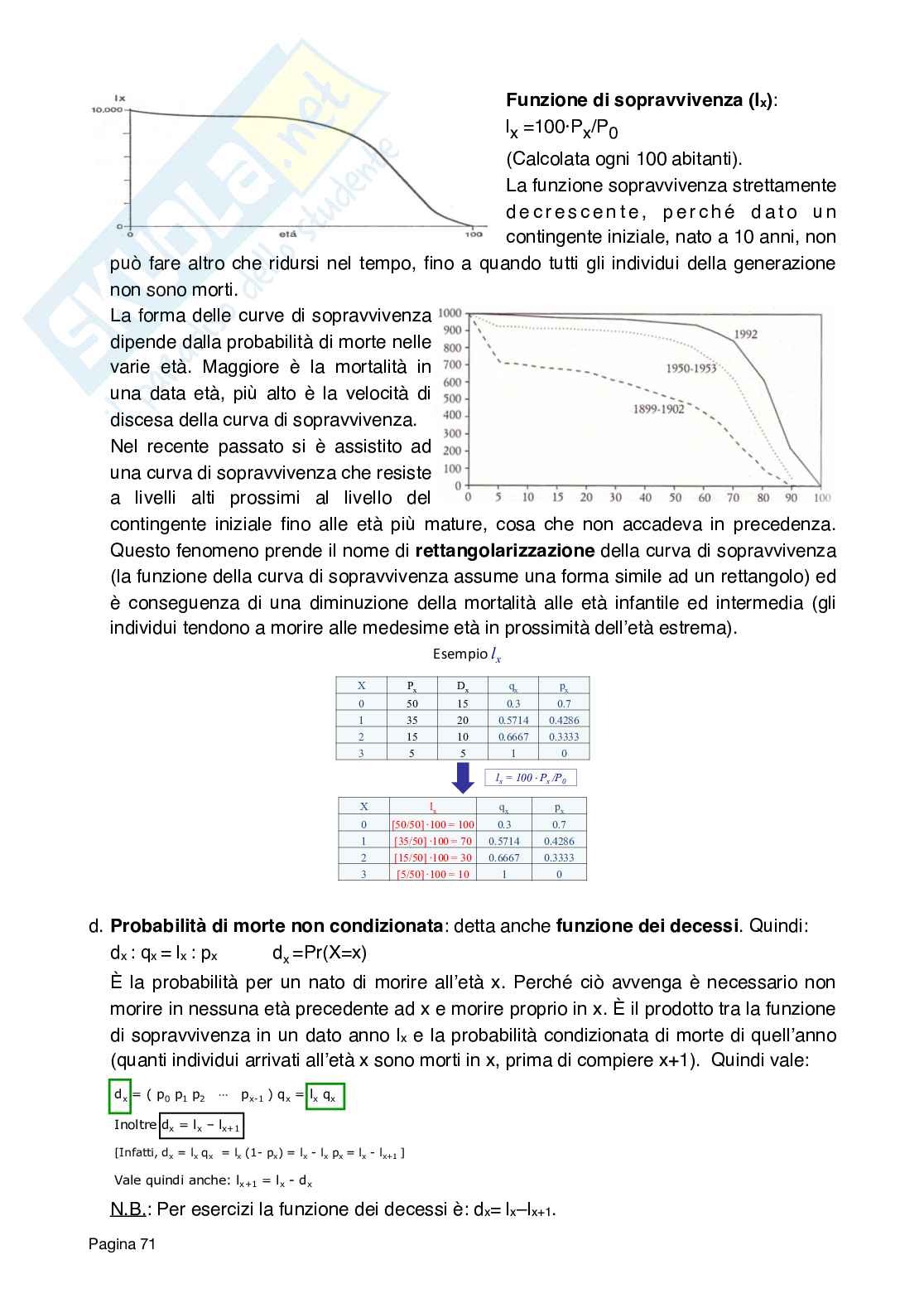 Demografia, prof Sironi, Rosina Pag. 71