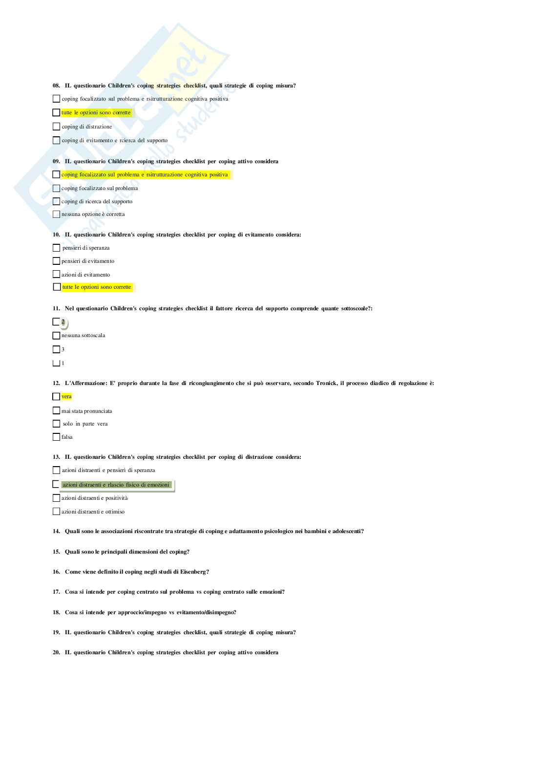 Psicologia dello sviluppo tipico e atipico Pag. 41