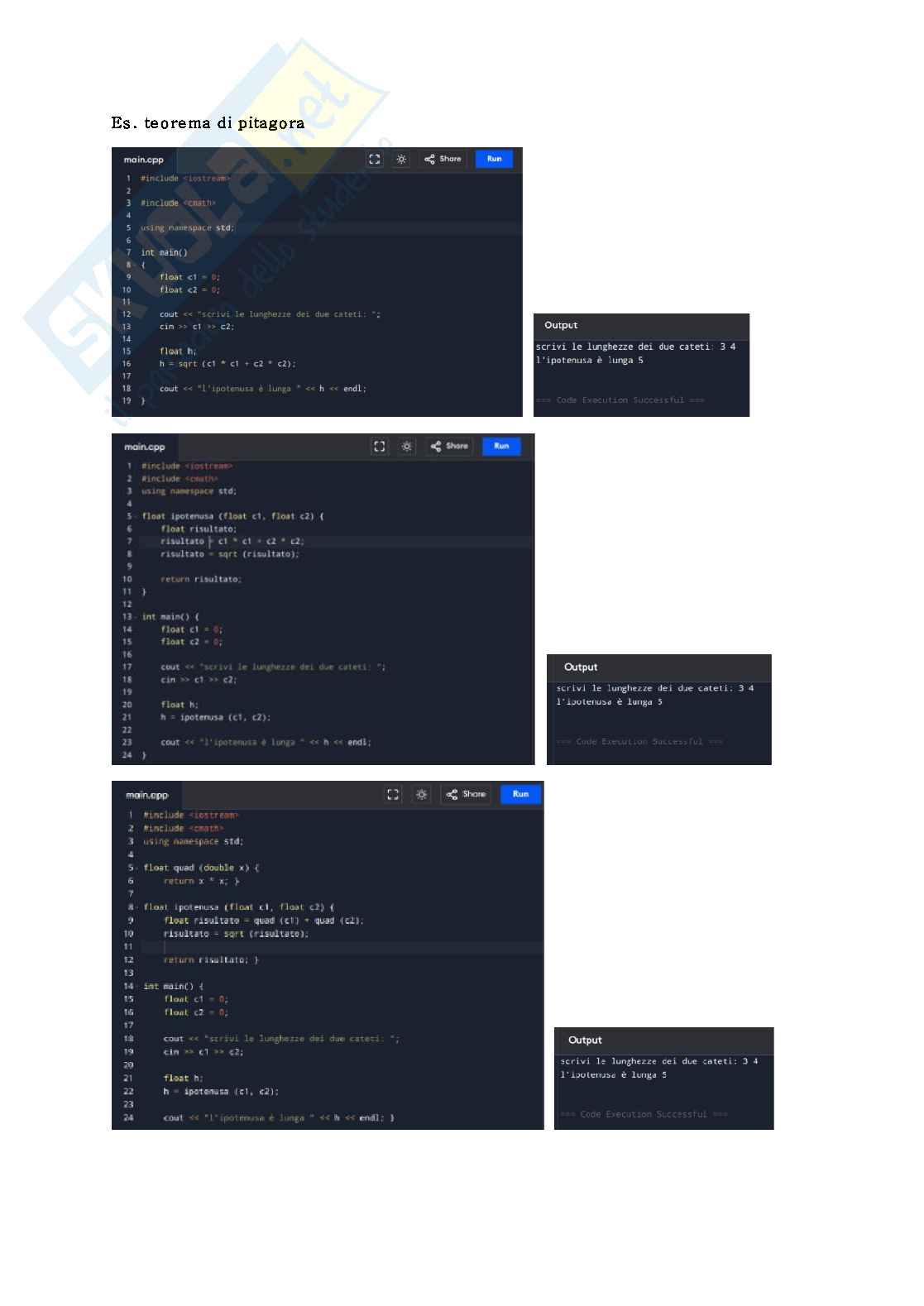 Esame universitario di Introduzione alla programmazione Pag. 31
