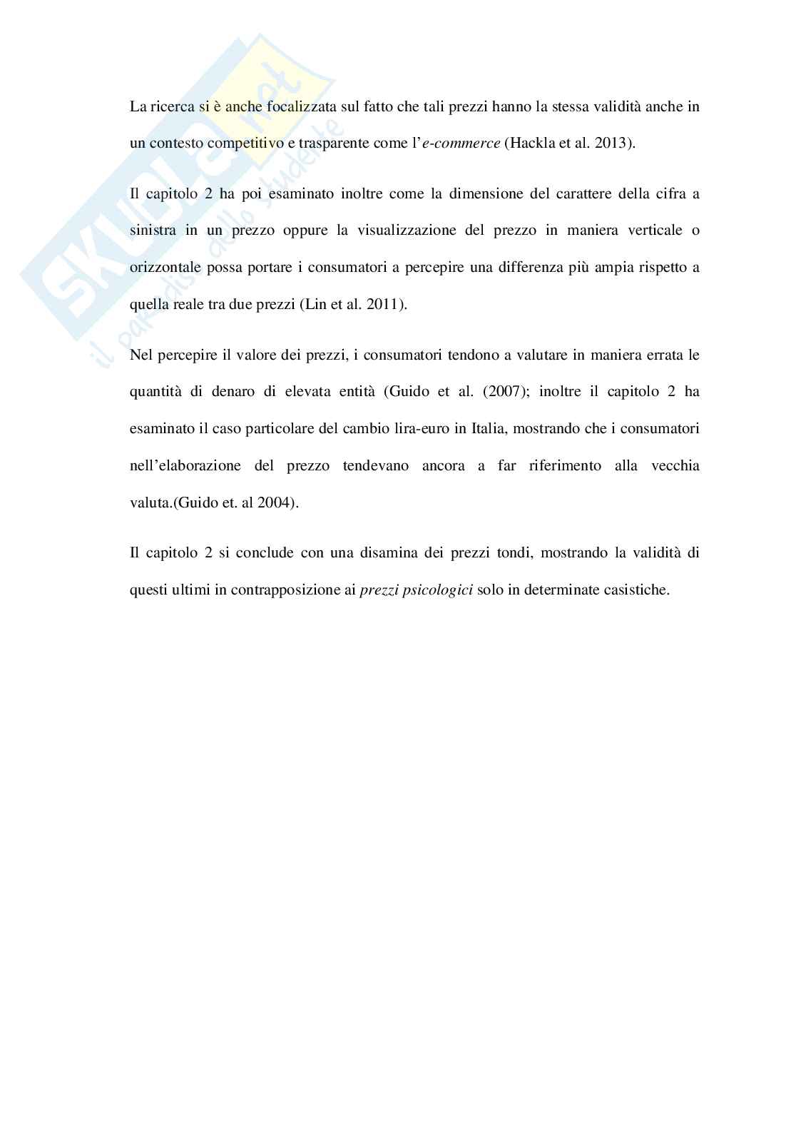 Strategie di pricing: il tema degli odd ending prices Pag. 6