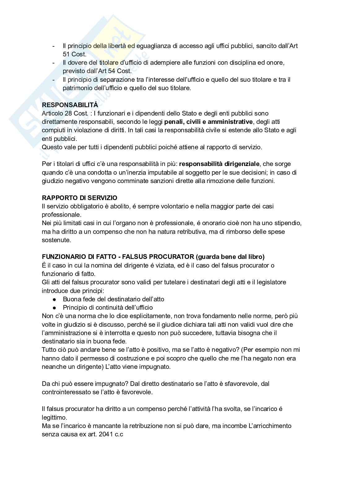 Riassunto esame Diritto amministrativo, Prof. Crepaldi Gabriella, libro consigliato Manuale di diritto amministrativo, Gallo Pag. 16