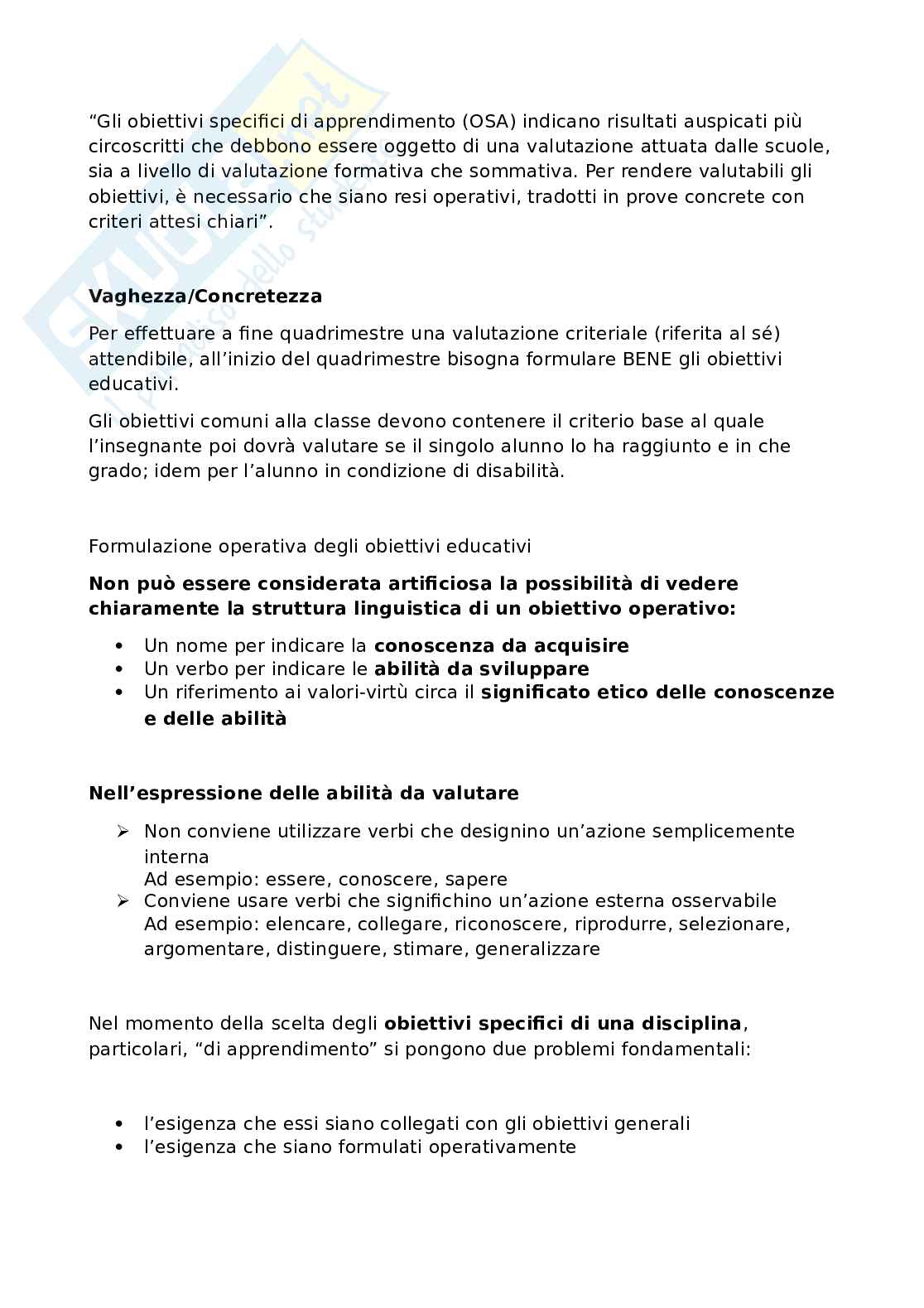 Formulazione obiettivi educativi Pag. 6