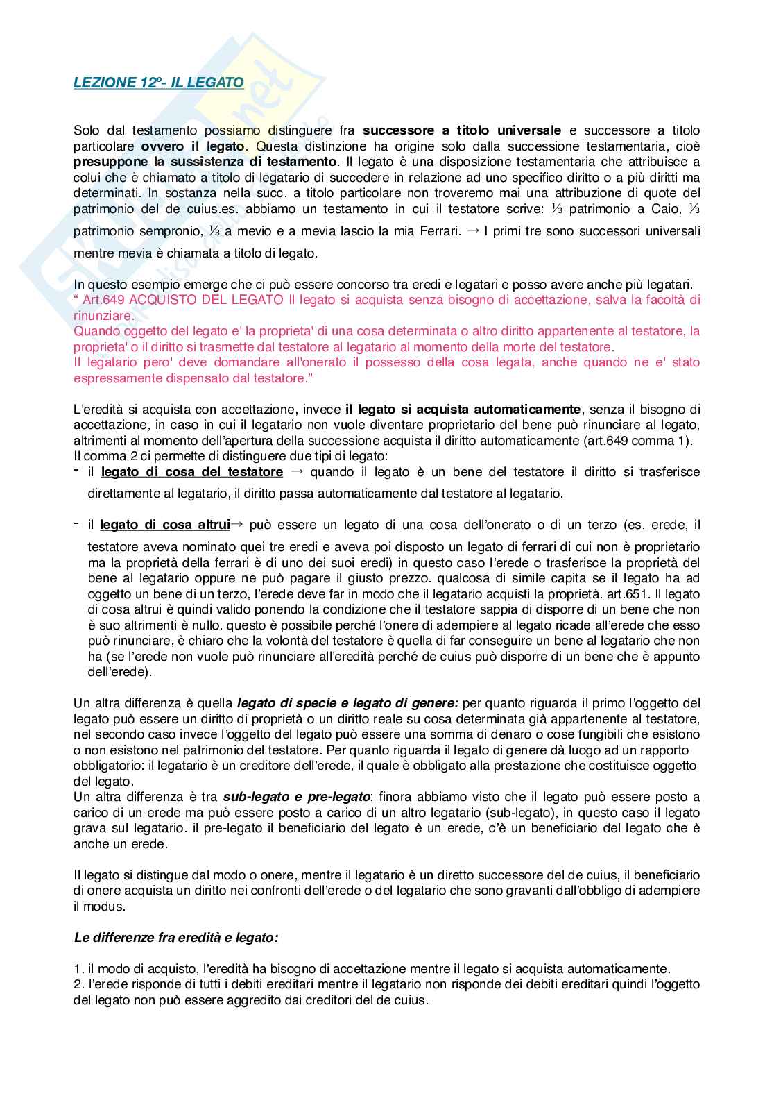 Appunti di Diritto privato 2 Pag. 21