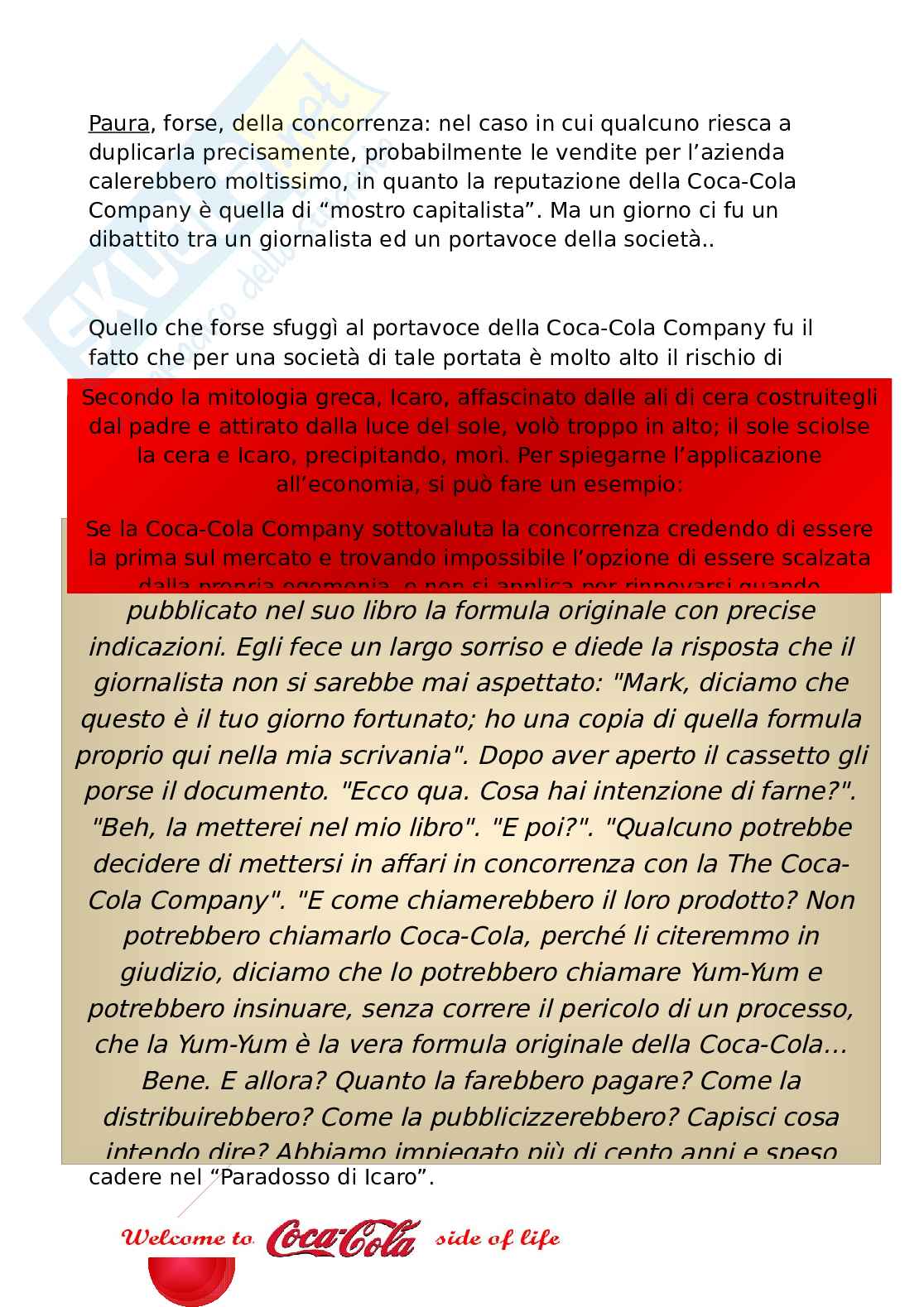 Tesina sulla Coca Cola Pag. 26