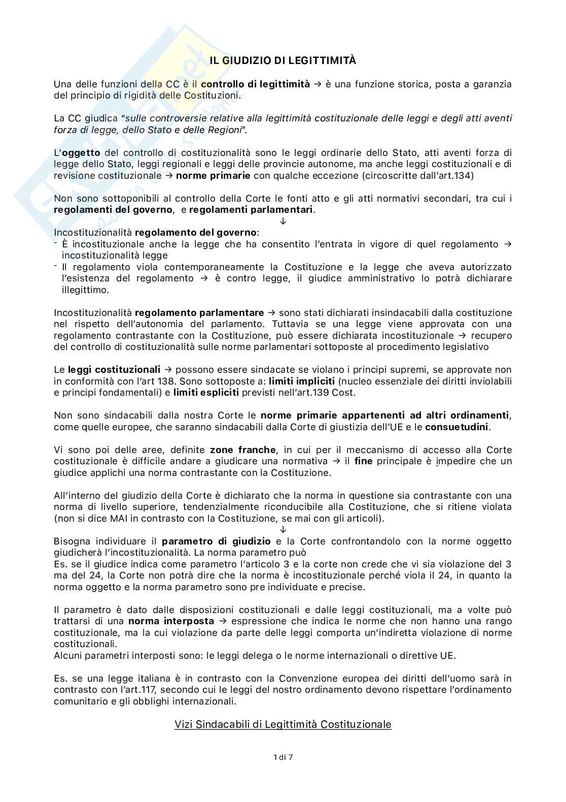 Giudizio di legittimità Pag. 1