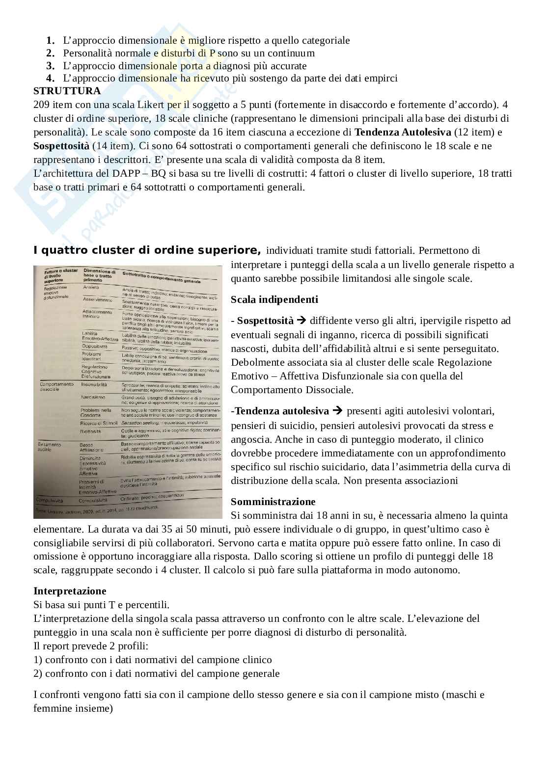 Preparazione per l'esame Uso e interpretazione dei test Pag. 61