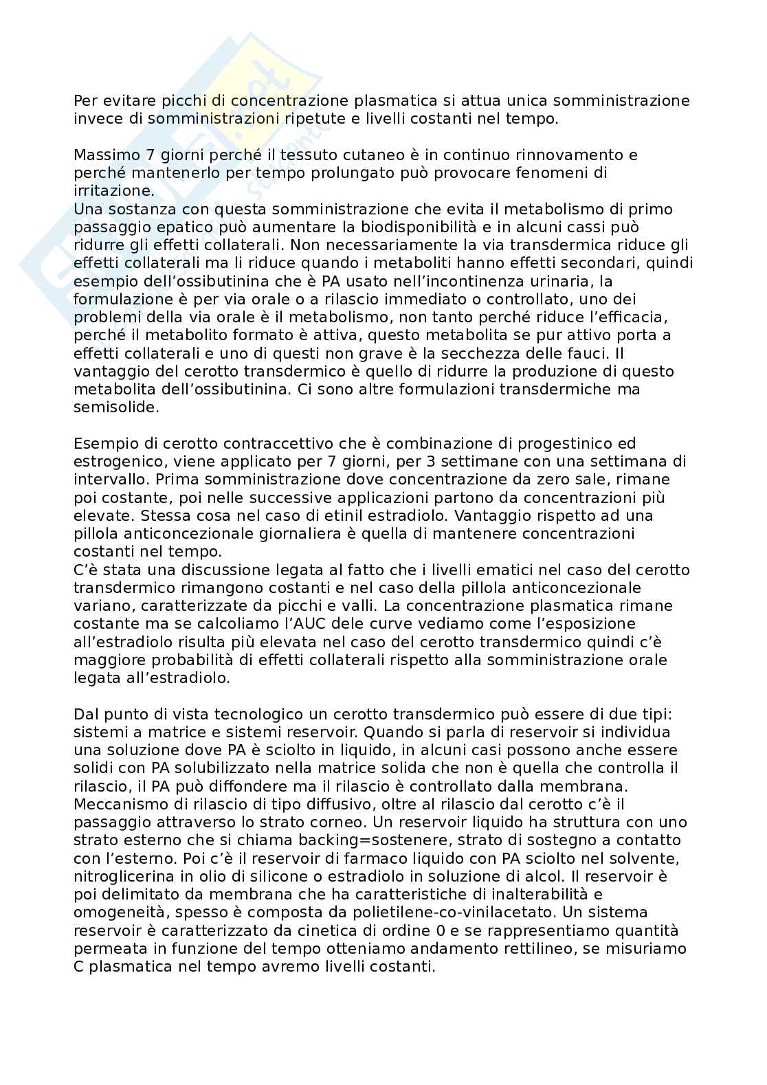 Forme farmaceutiche innovative Pag. 66