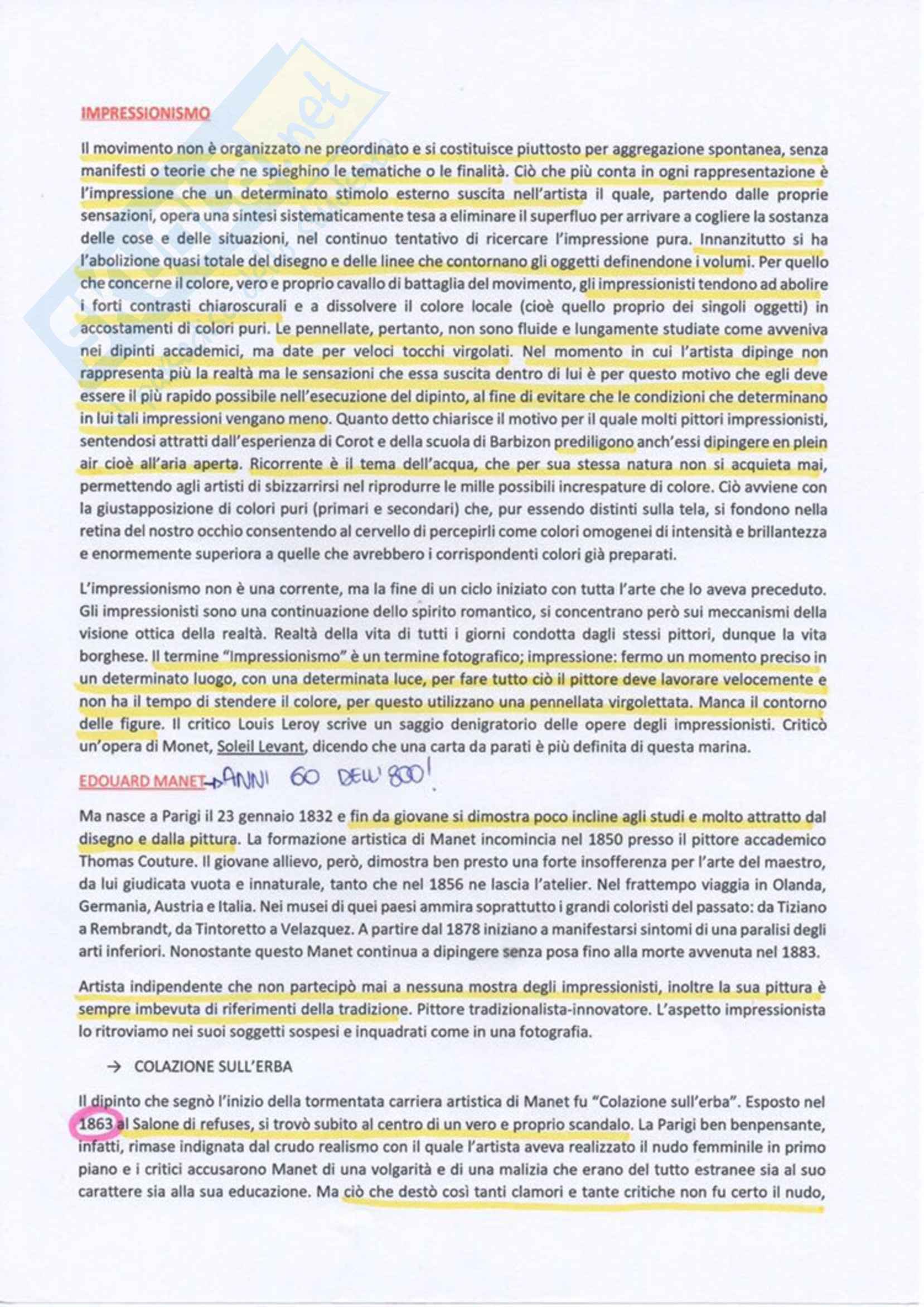 Storia dell'arte contemporanea Pag. 41