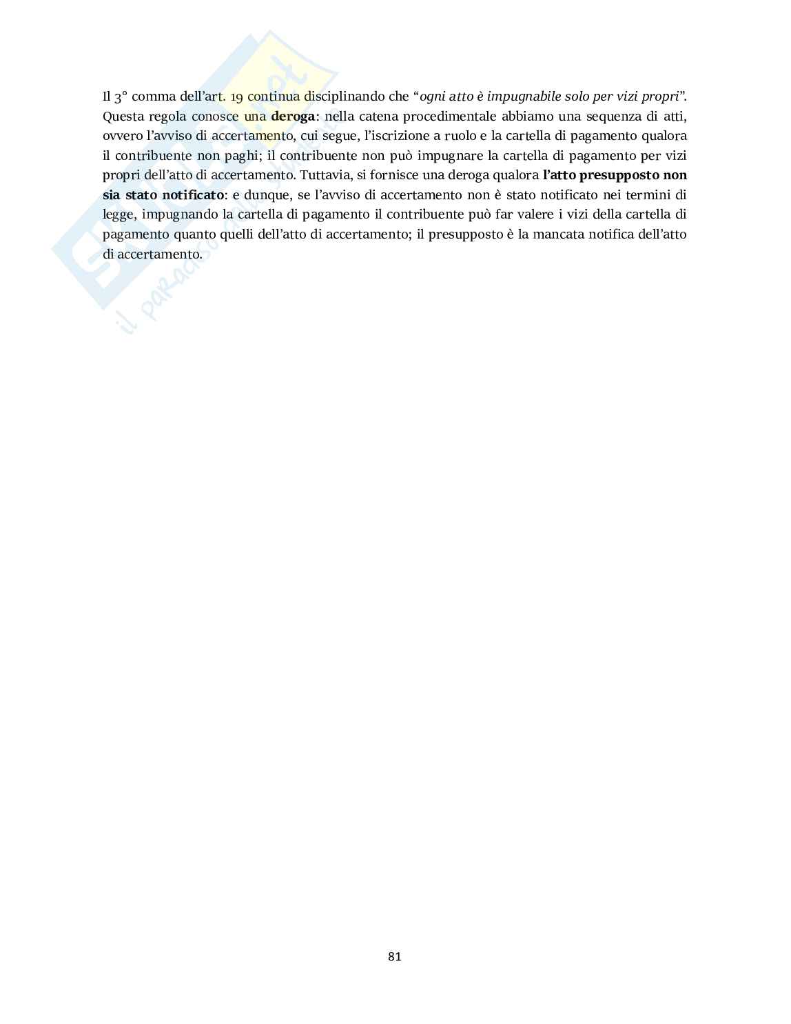Appunti lezioni di Diritto tributario Pag. 81