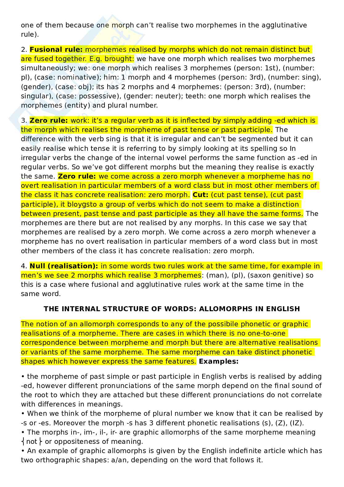 Appunti Linguistica inglese, 2 semestre Pag. 11