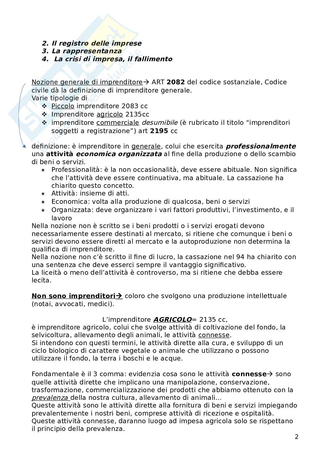 Diritto commerciale Pag. 2