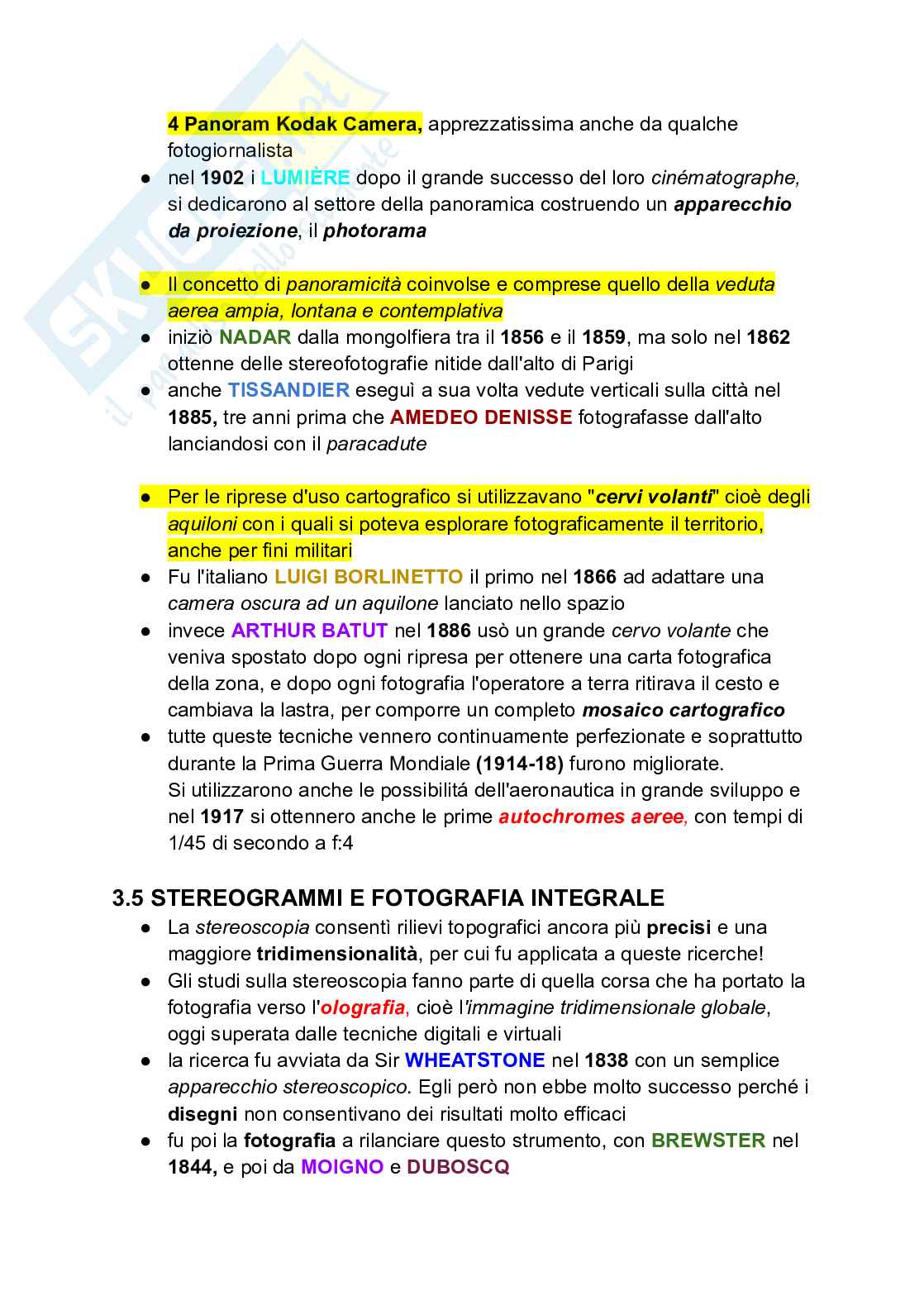 Riassunto esame Storia della fotografia 1, Prof. Rossetti Carla, libro consigliato Storia e tecnica della fotografia, Zannier Pag. 21