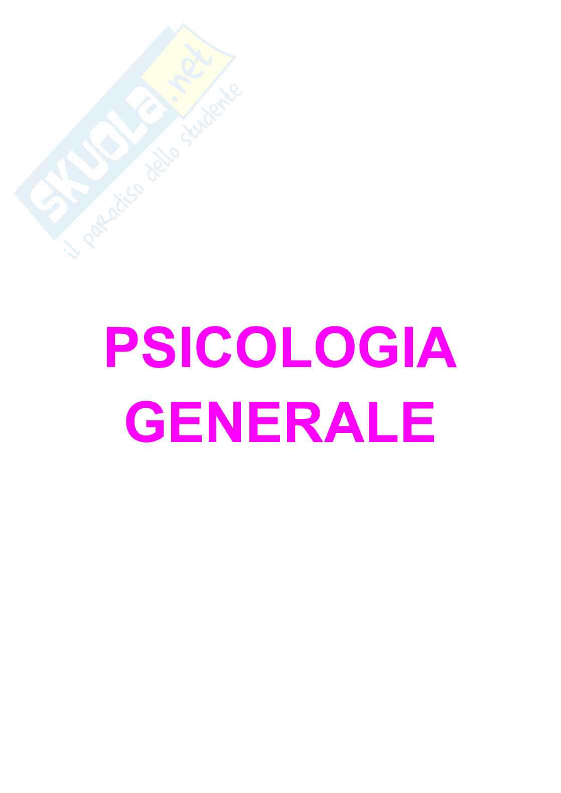 Psicologia generale Pag. 1
